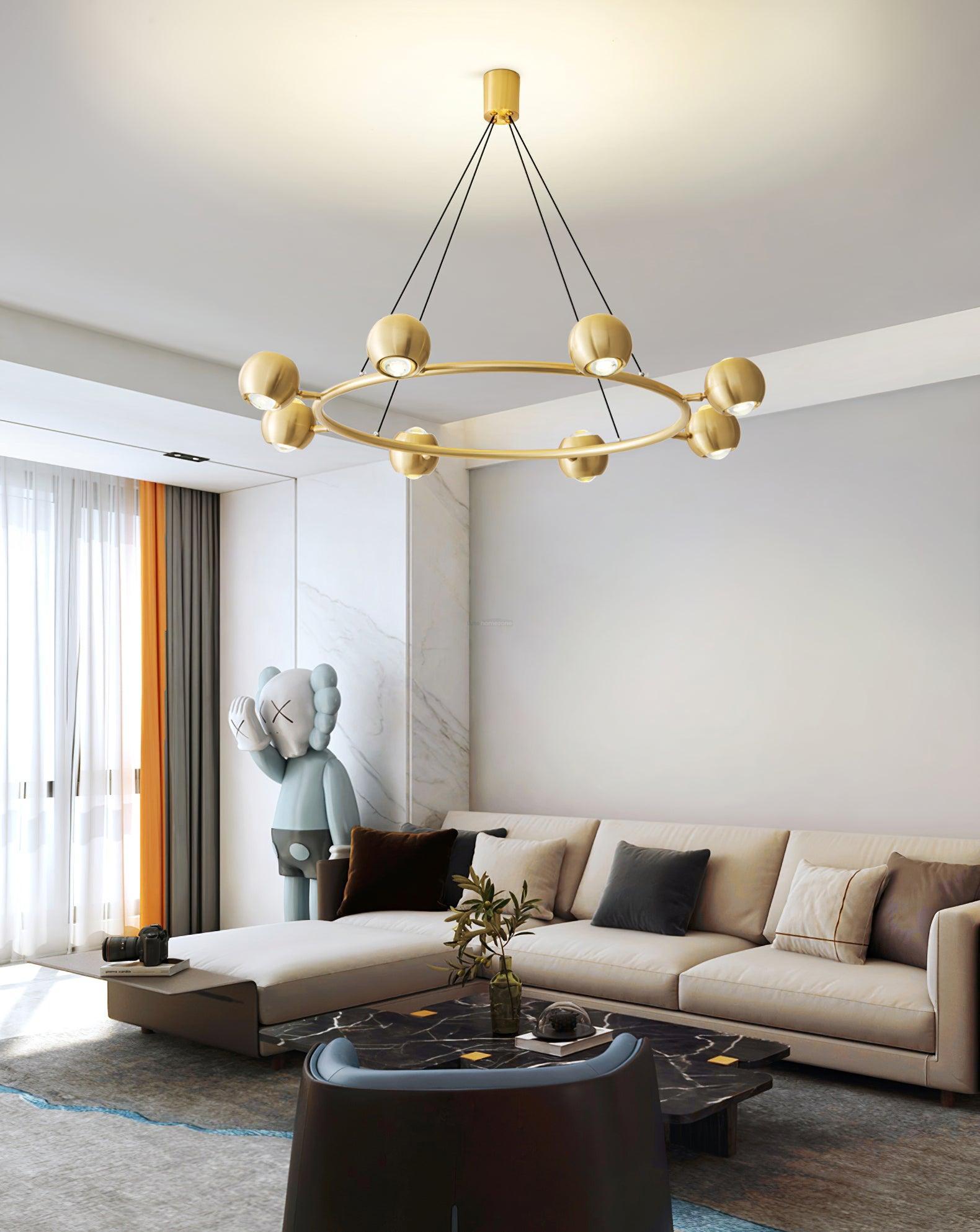 Callisto Chandelier ∅ 21.7″ - Marshmallow-1-Luxehomezone
