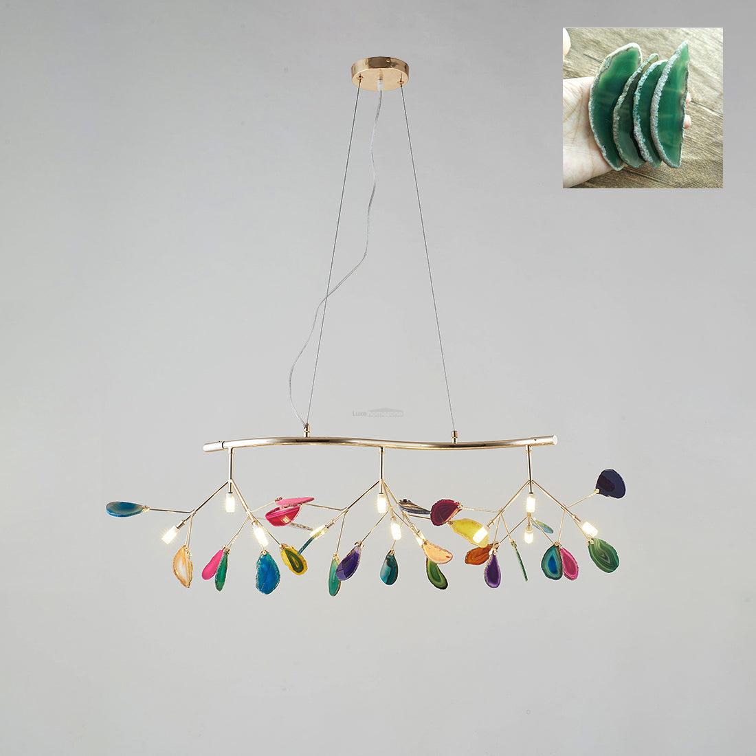 Agate Flake Chandelier with 4/12/16/20 heads - Branch-1-Luxehomezone