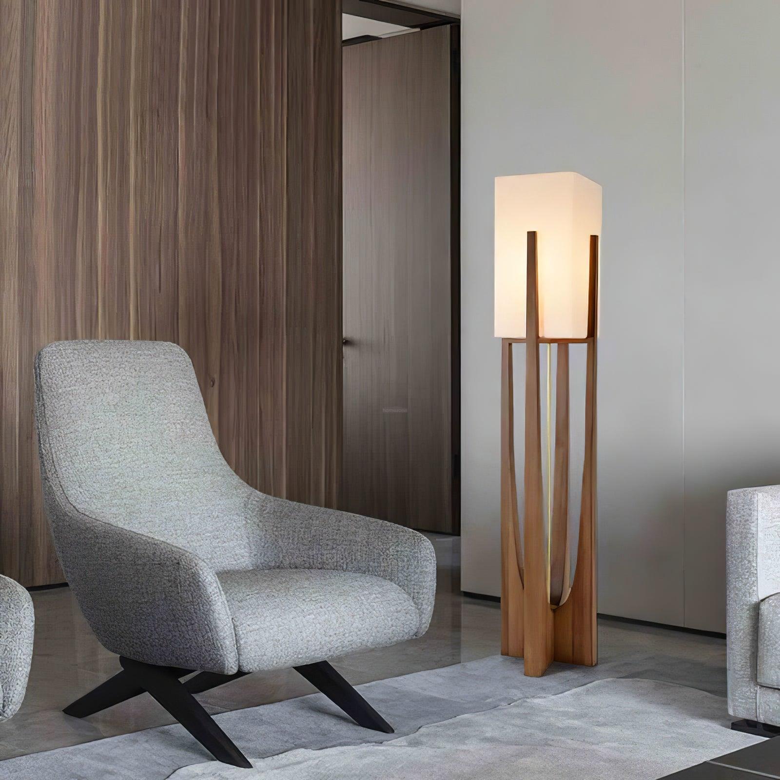 Fairbanks Floor Light - Wood-1-Luxehomezone