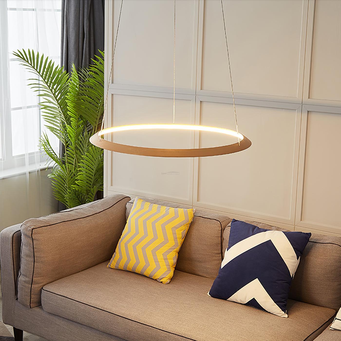Circular LED Chandelier ∅ 23.6″ - ring-1-Luxehomezone