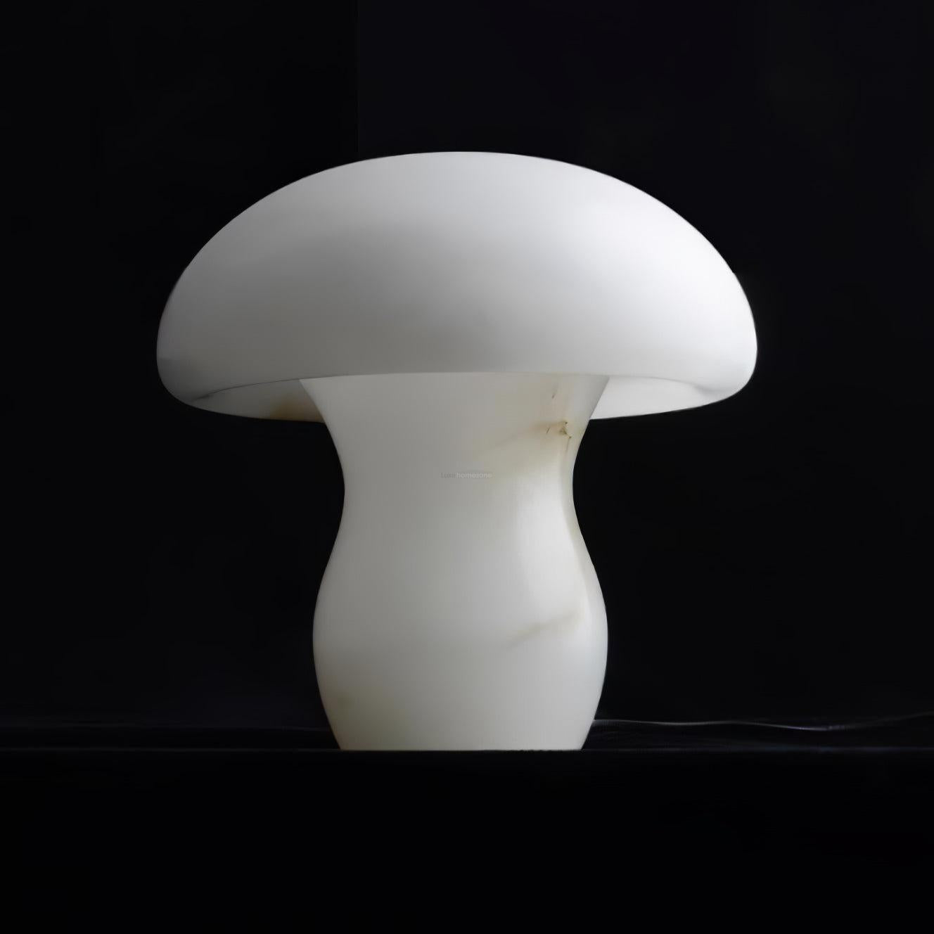 Marble Mushroom Table Lamp - Alabaster-1-Luxehomezone