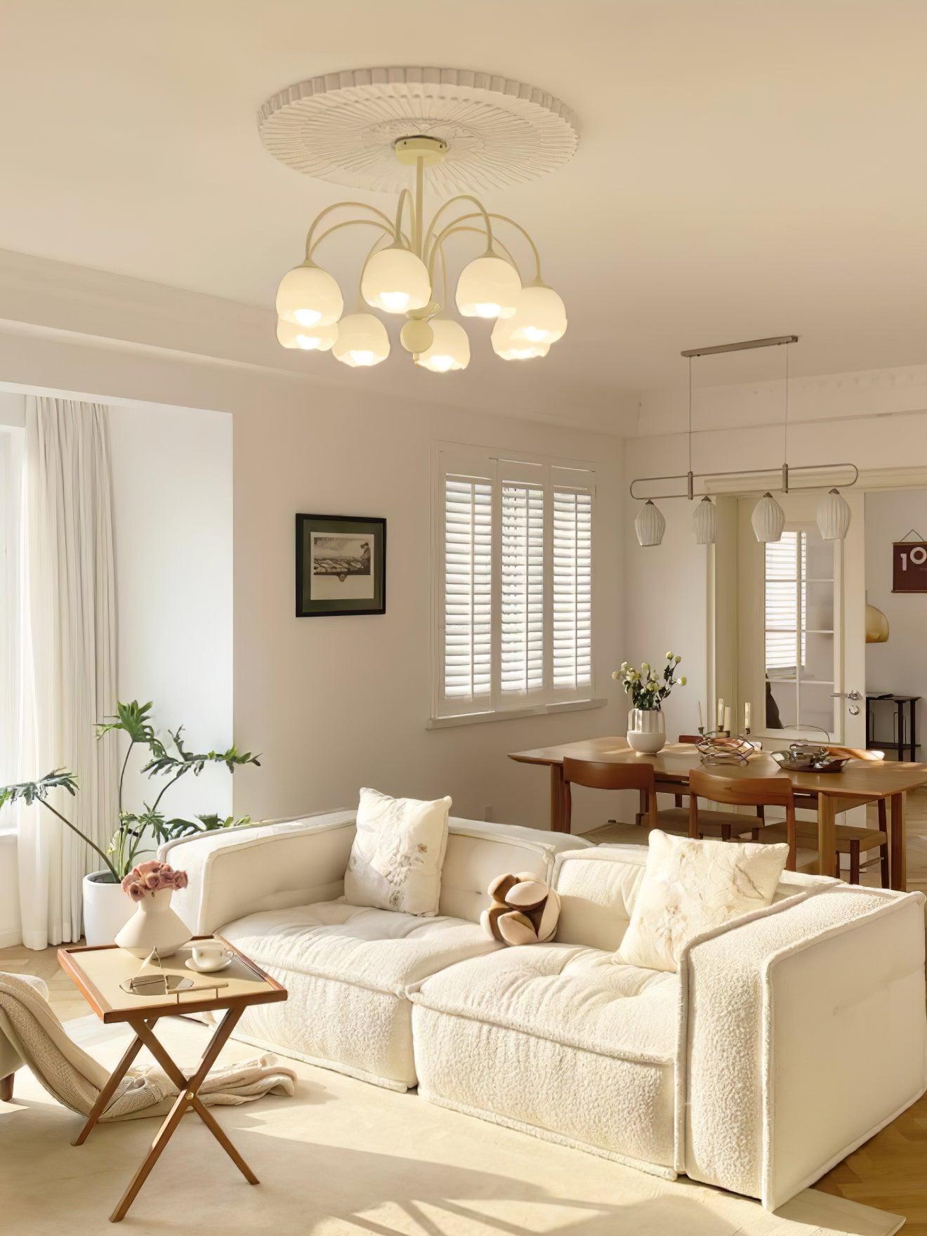 Creamy Chandelier with 5/6/8 heads - Zahara-1-Luxehomezone