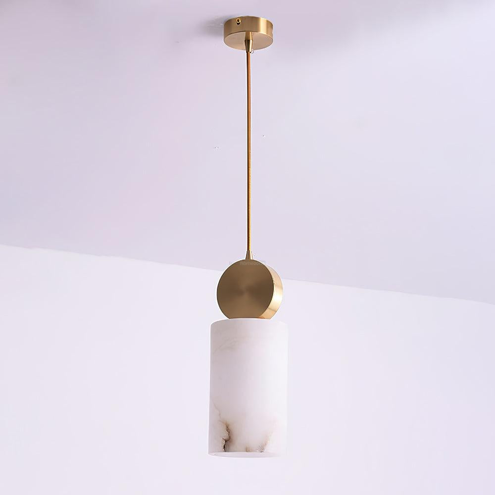 Etruscan Alabaster Marble Pendant Light - Alabaster, Alabaster Pendant-1-Luxehomezone