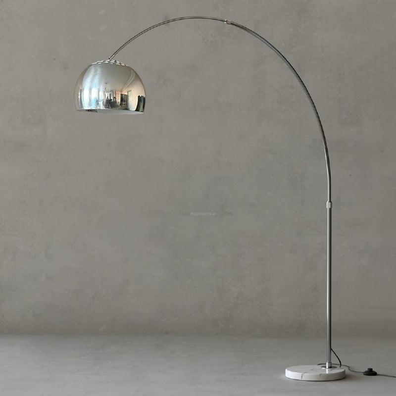 Sneedville Arched Floor Lamp W 59″ - Alabaster-1-Luxehomezone