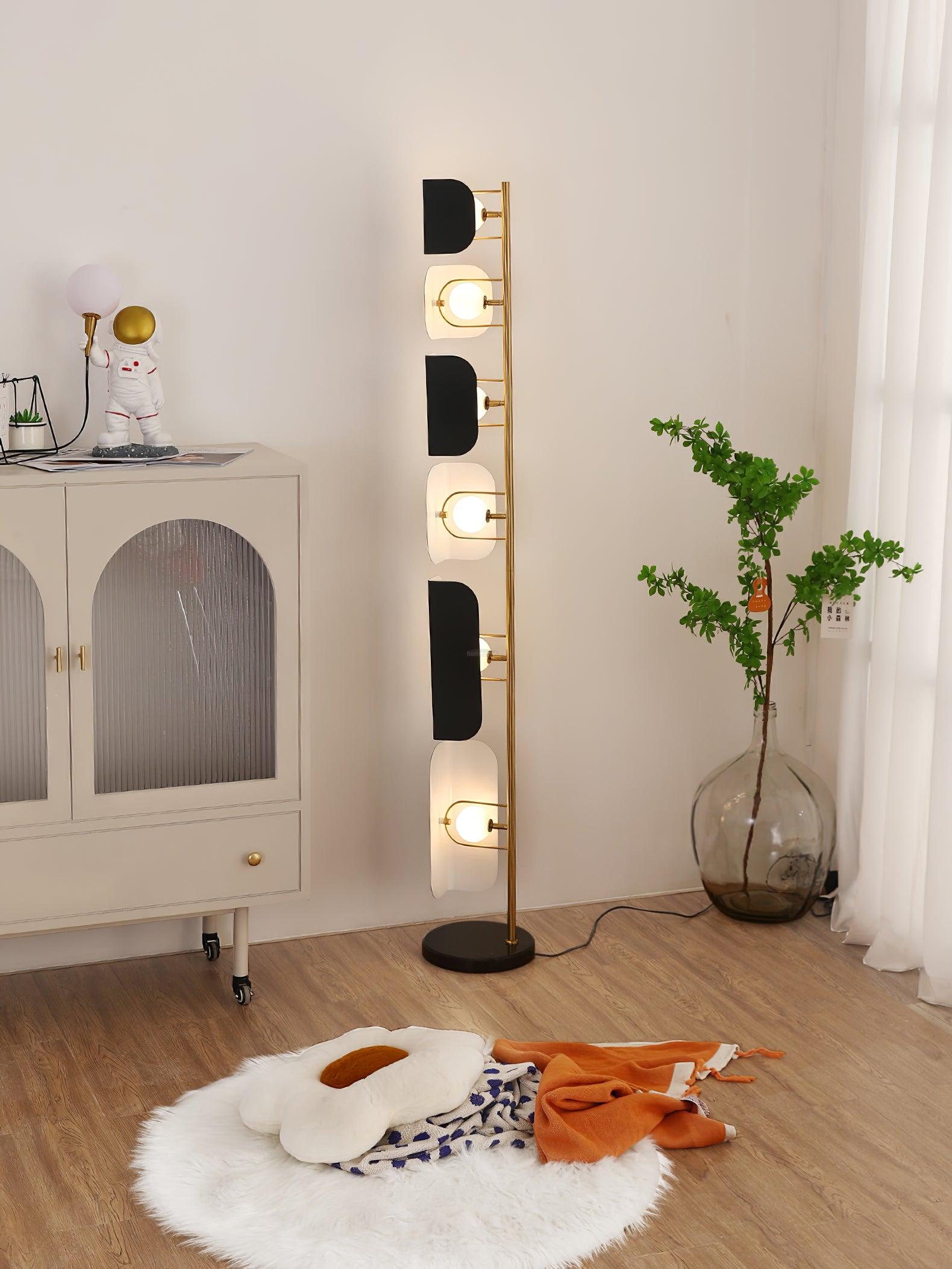 Leagan Floor Lamp  ∅ 11.8″ - Pillar-1-Luxehomezone