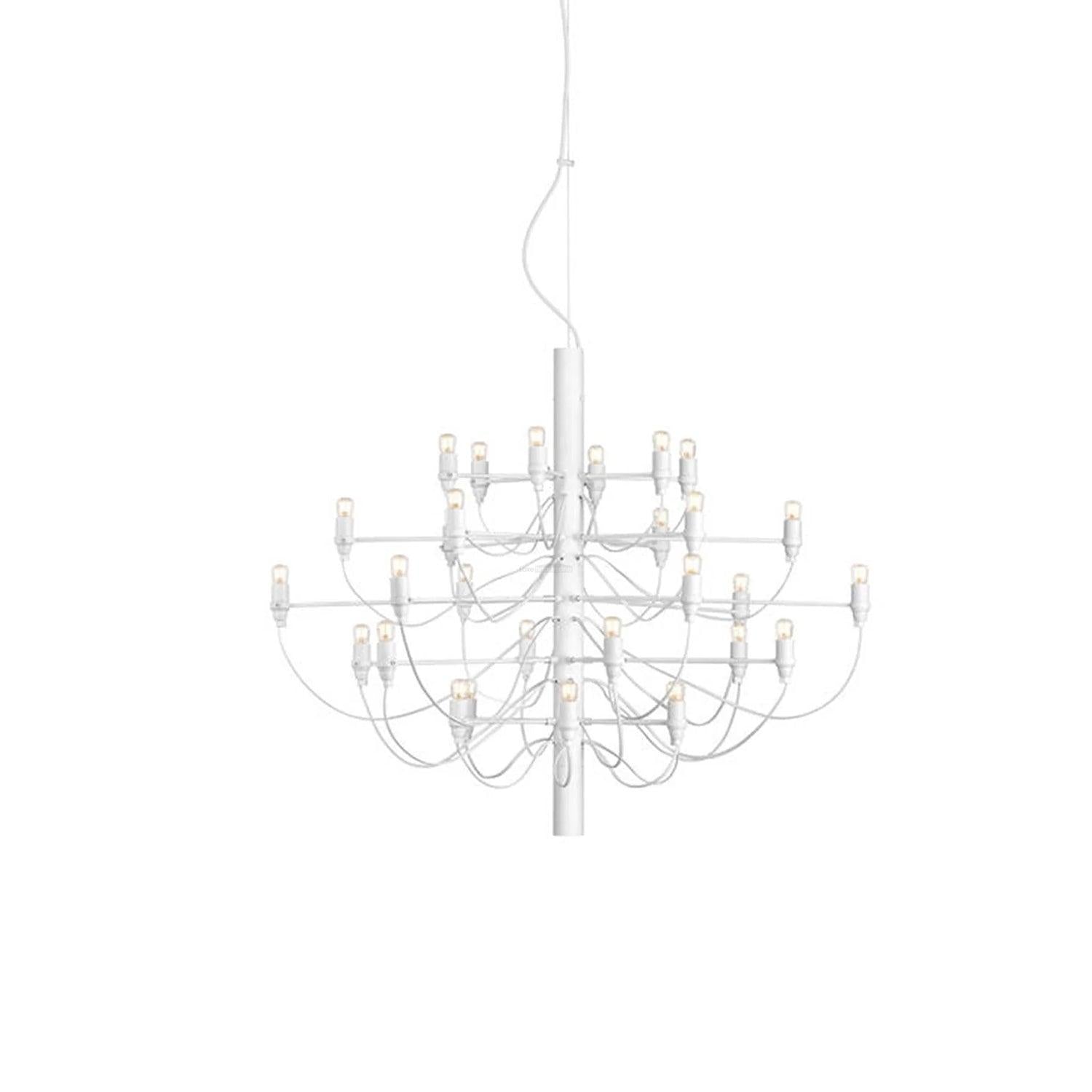2097 Mid-Century Retro Candle Chandelier with 18/30/50/75 heads - Candle-1-Luxehomezone