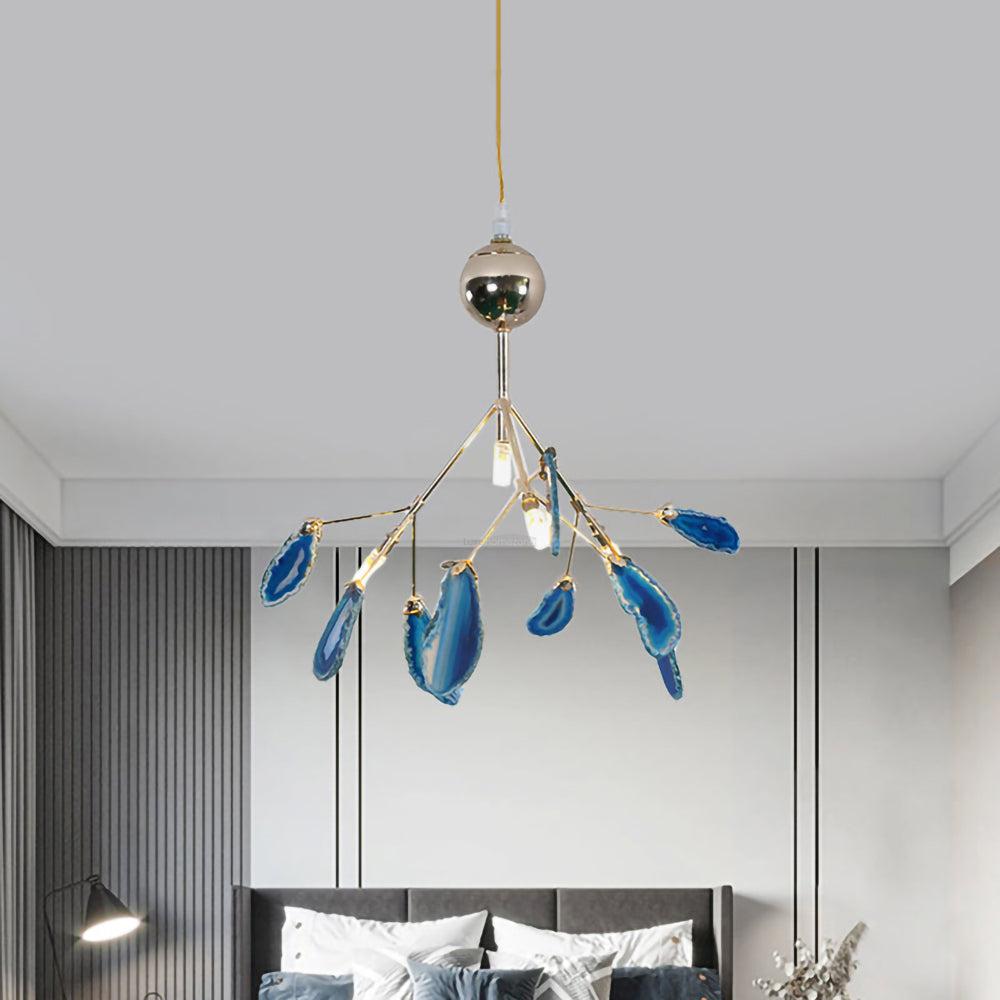 Agate Flake Chandelier with 4/12/16/20 heads - Branch-1-Luxehomezone