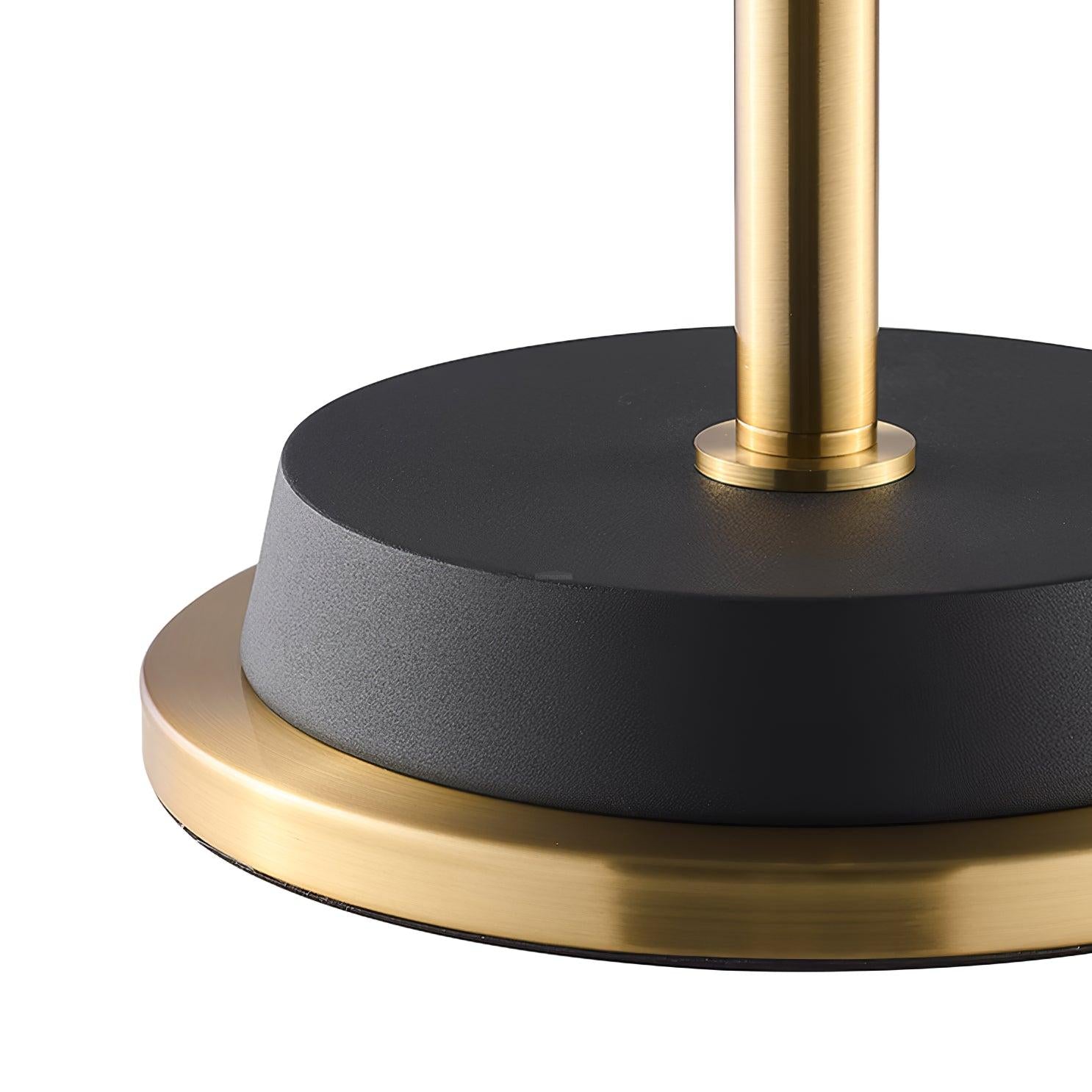 Emmental Floor Lamp ∅ 17.3″ - Gold&Black, Gold&White-1-Luxehomezone