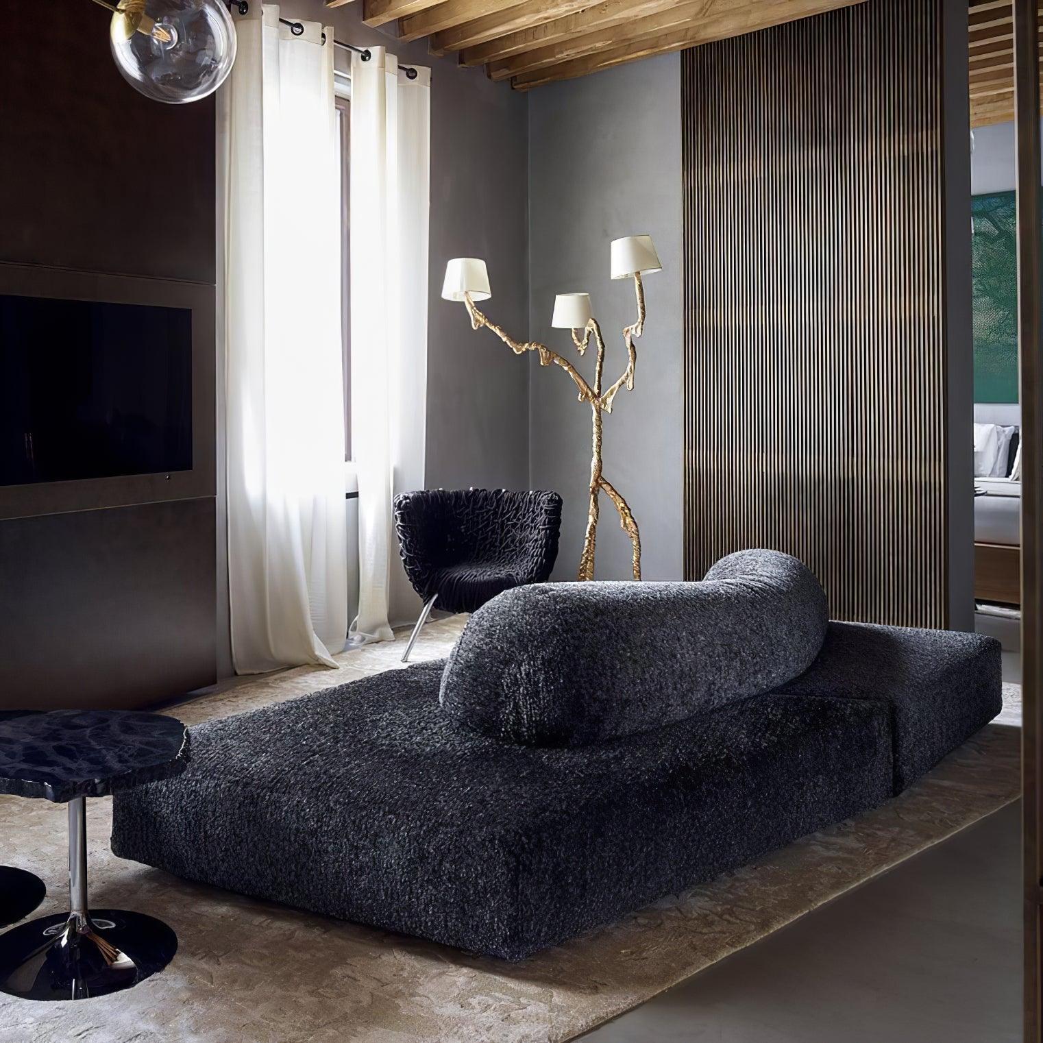 Ines Floor Lamp ∅ 31.5″ - Drapery-1-Luxehomezone