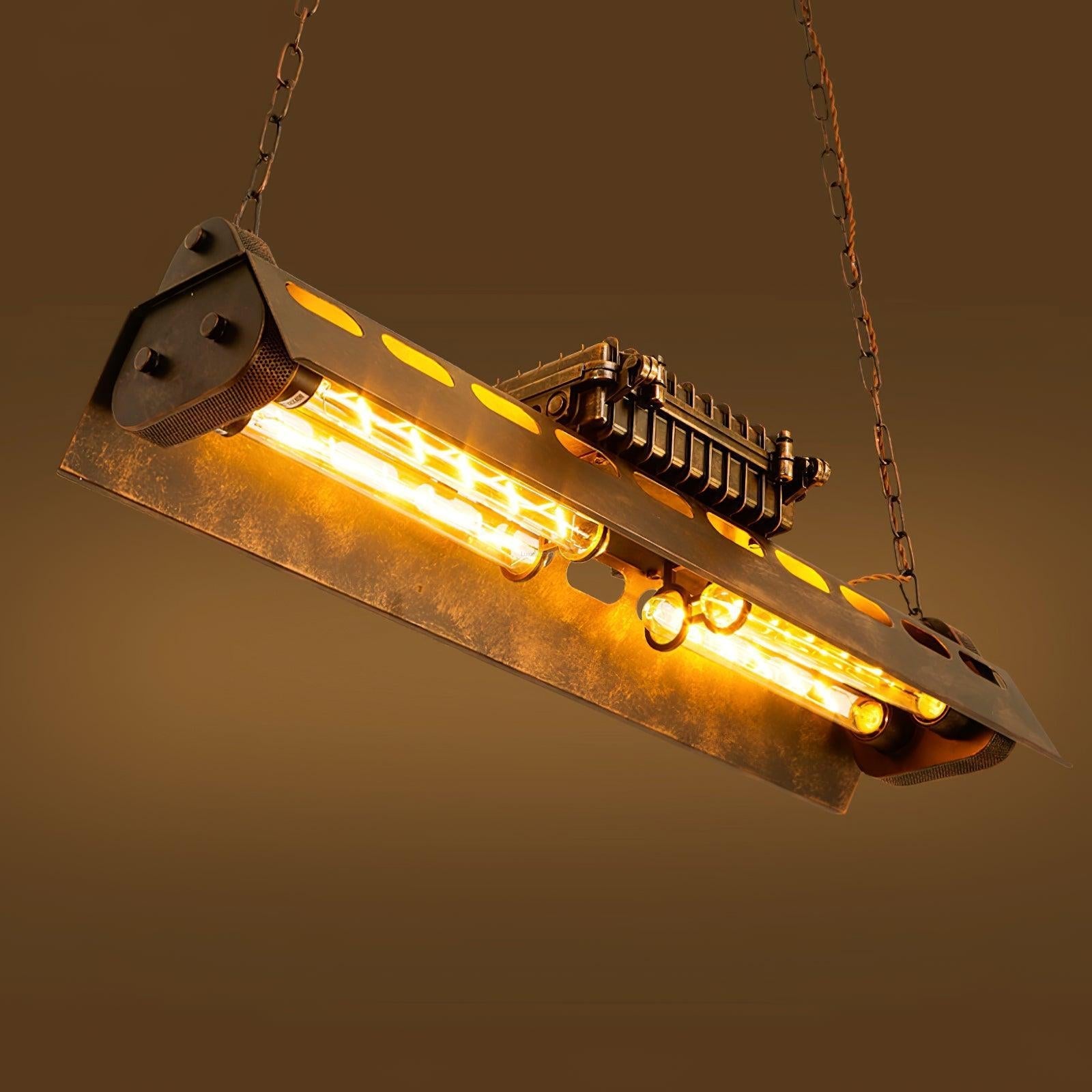 Industrial Steampunk Style Chandelier, Dining Table Lamp, Kitchen Island Lamp - Bar, Bloom, Optimized-1-Luxehomezone