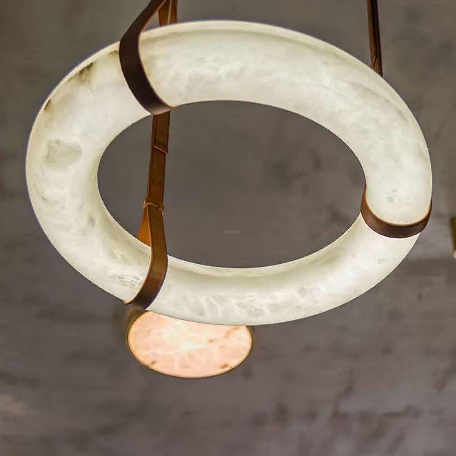 Oslo Alabaster Pendant Light Style B - Alabaster, Alabaster Chandelier-1-Luxehomezone