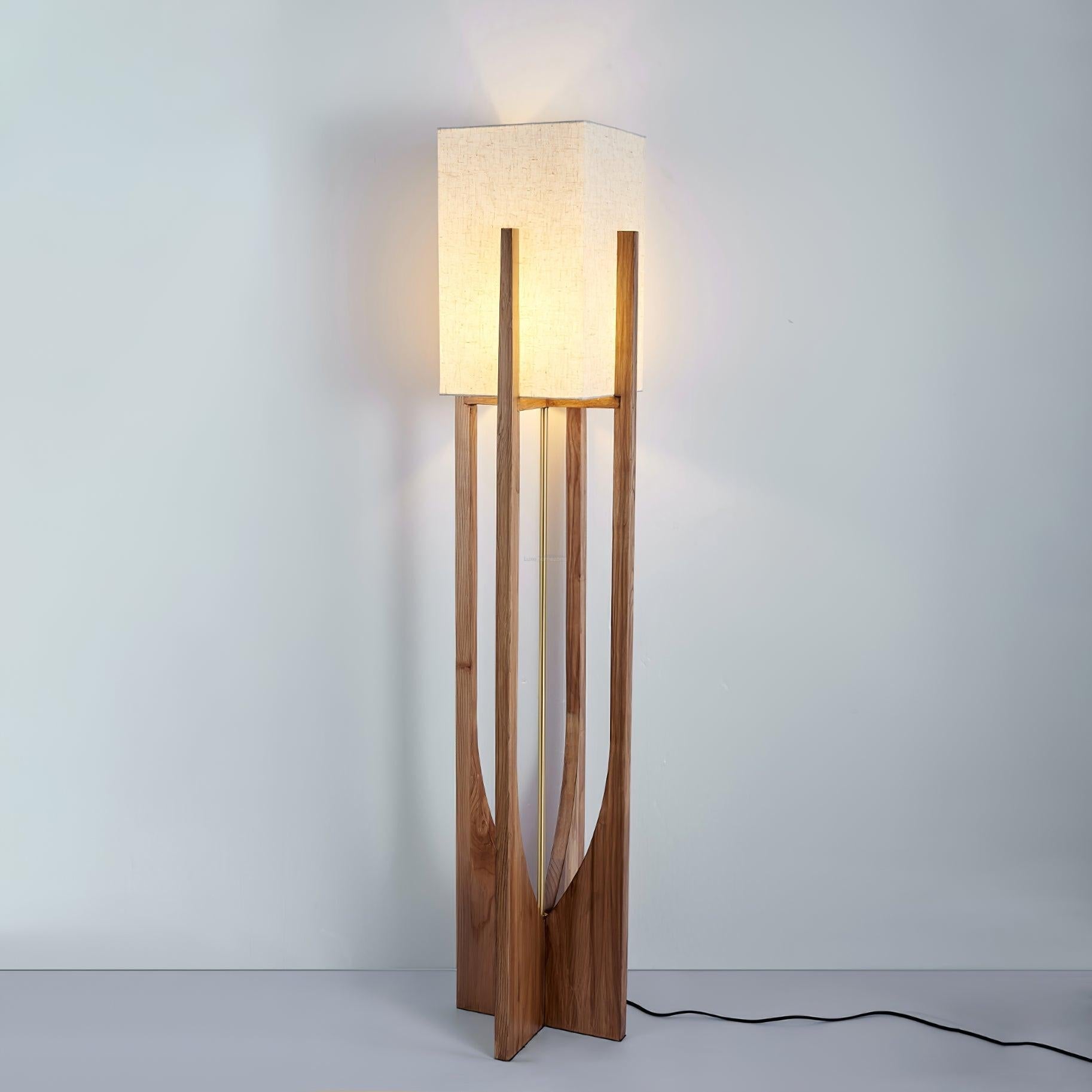 Fairbanks Floor Light - Wood-1-Luxehomezone