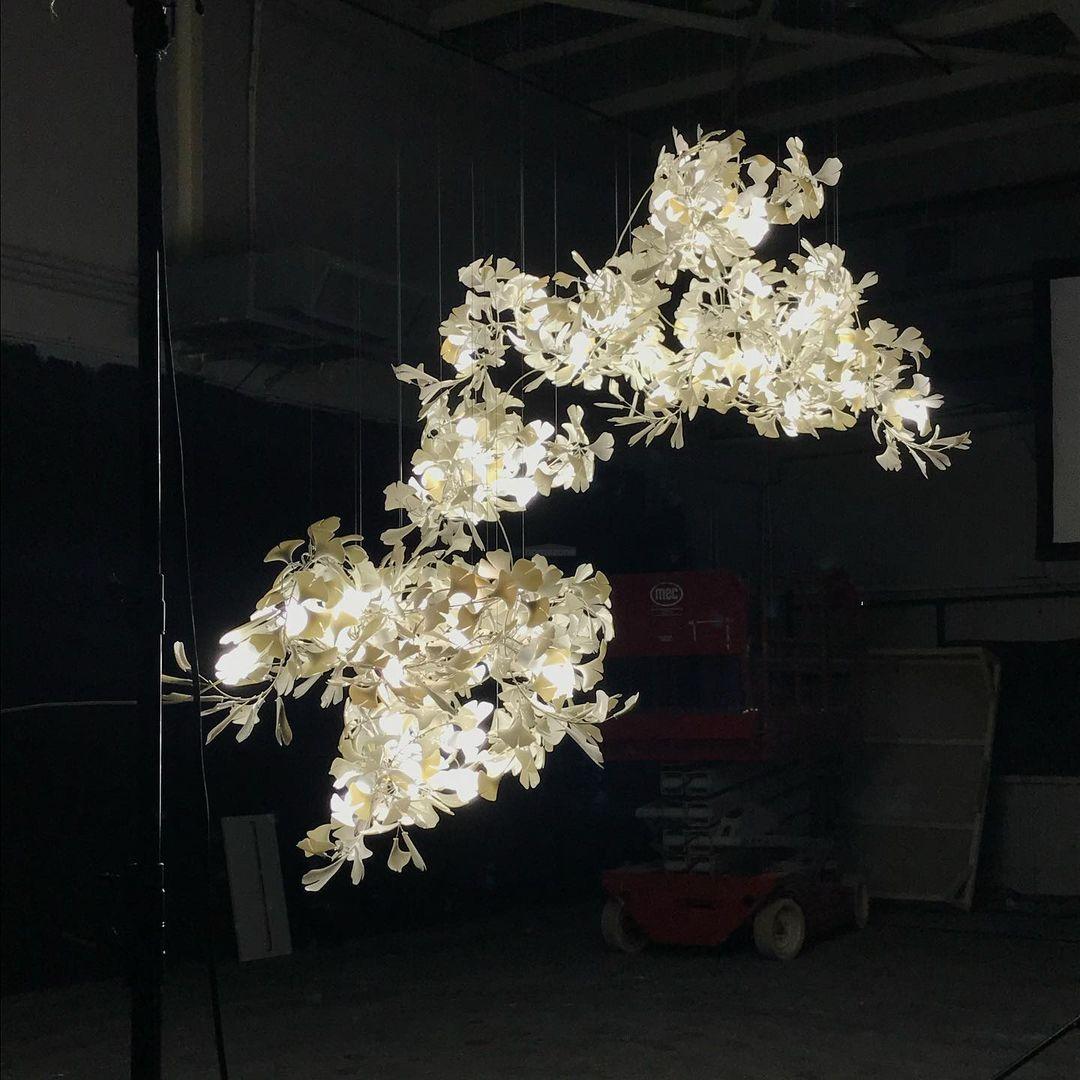 Gingko Combination Type Chandelier - Gingko, Gingko Chandelier-1-Luxehomezone