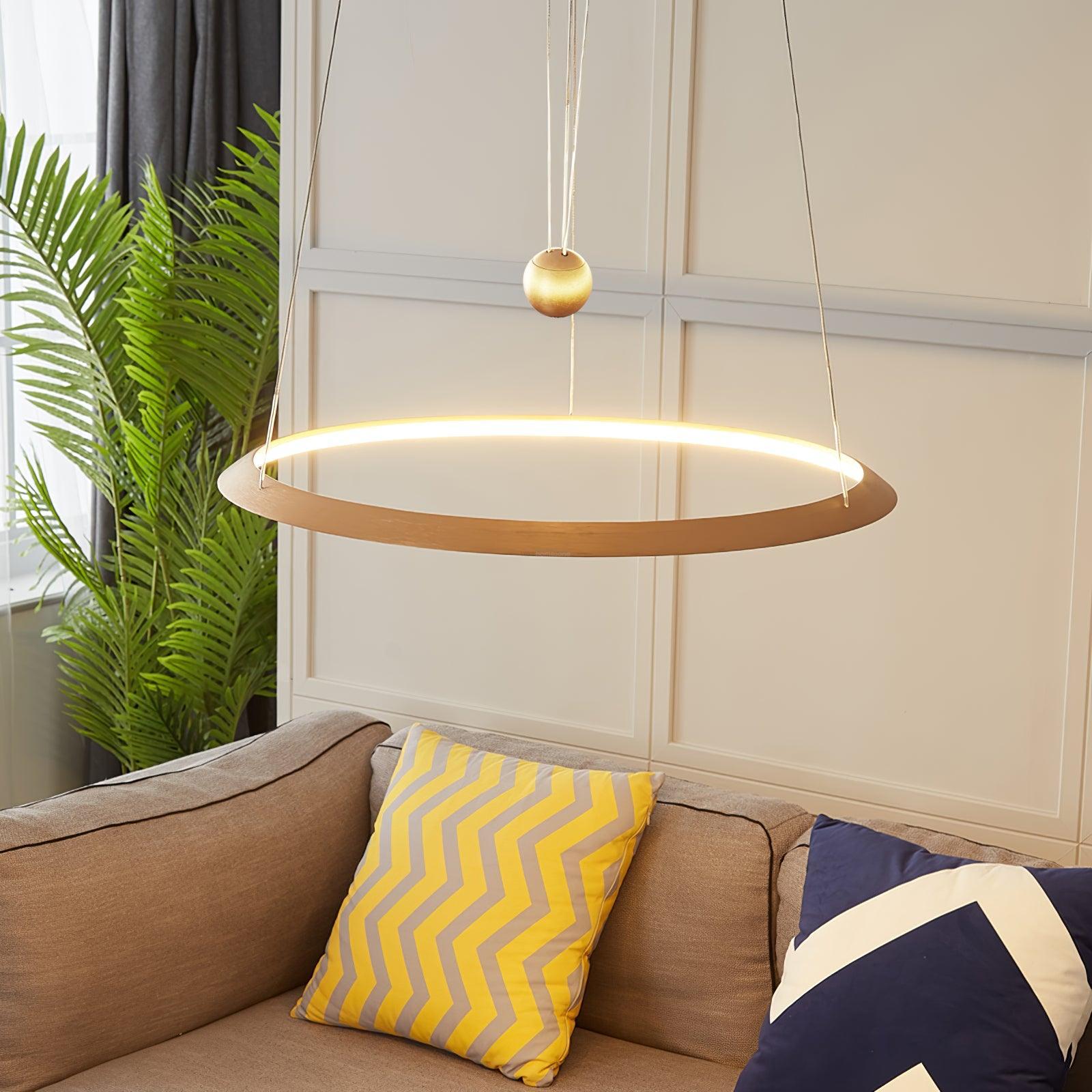 Circular LED Chandelier ∅ 23.6″ - ring-1-Luxehomezone