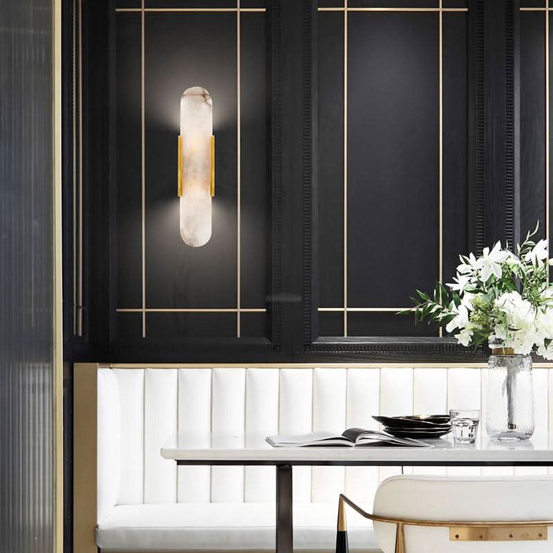 Melange Alabaster Wall Lamp - Luxehomezone