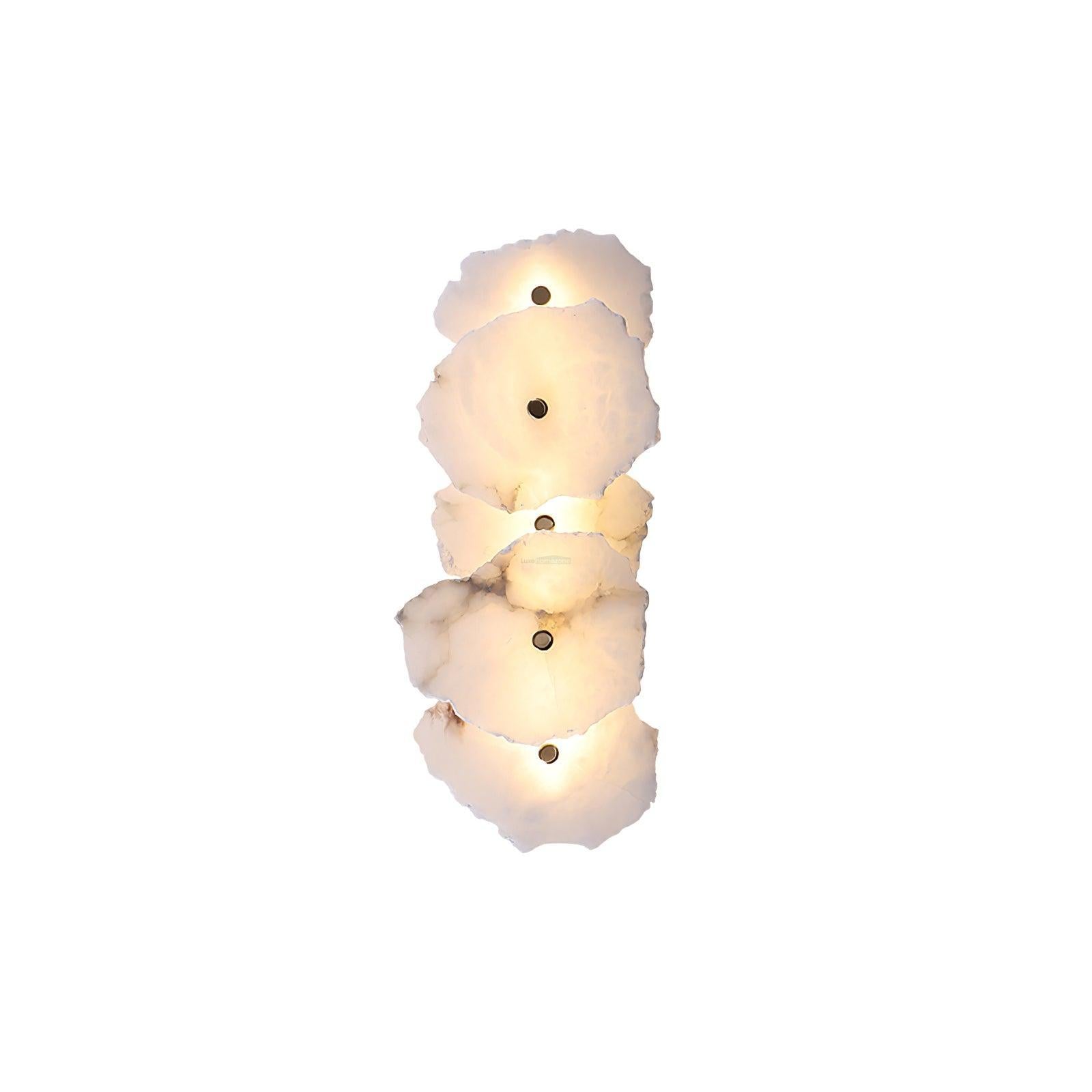 Petra Wall Sconce Alabaster - Alabaster, Alabaster Wall Lamp-1-Luxehomezone