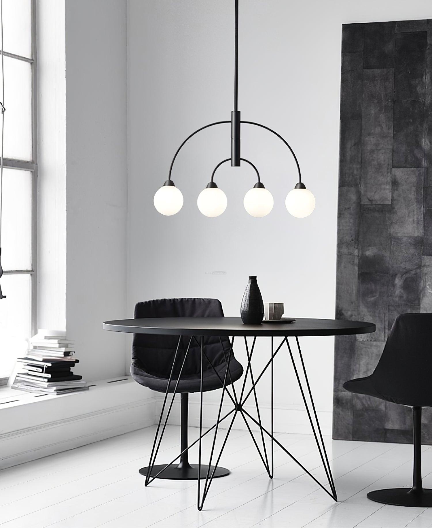 Prescott Chandelier with 4/6/8 heads - Bend, Marshmallow Chandelier-1-Luxehomezone