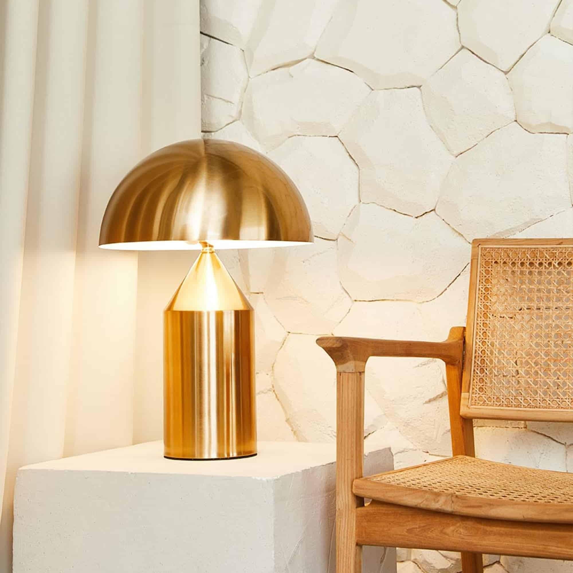 Atollo Metal Table Lamp ∅ 9.8″ - Luxehomezone