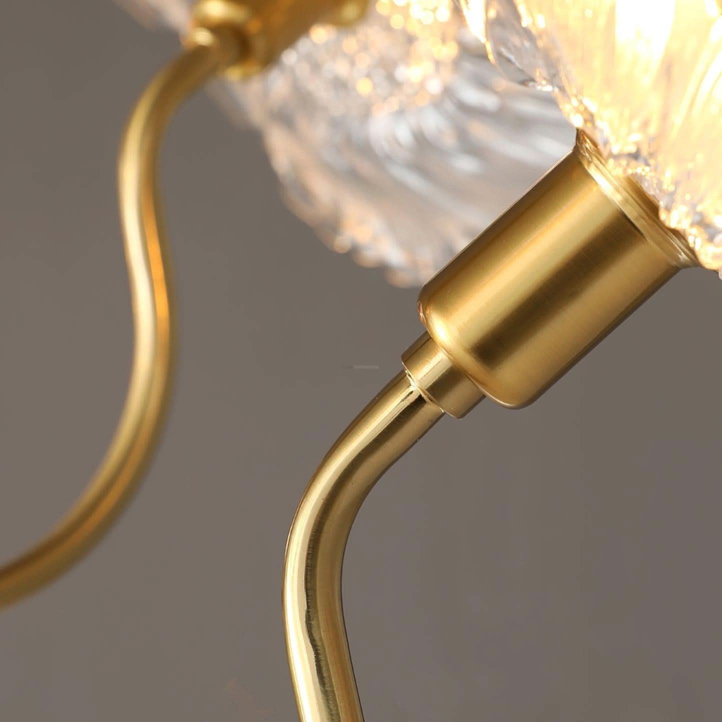 Lotus Leaf Glass Chandelier ∅ 35.4″ - Luxehomezone