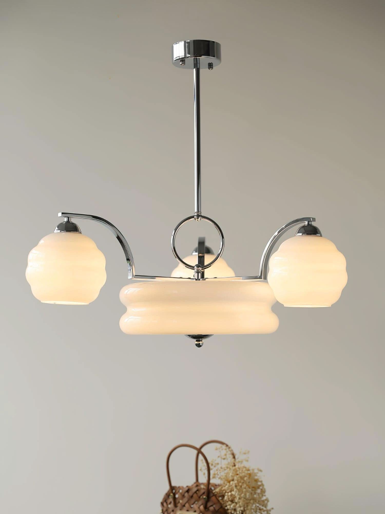 Art Deco Vintage Chandelier with 3+1 heads/5+1 heads - Luxehomezone
