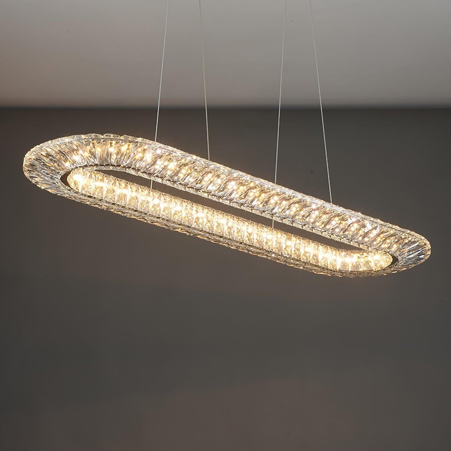 Tanager Geometric Round/Square Chandelier - Crystals-1-Luxehomezone