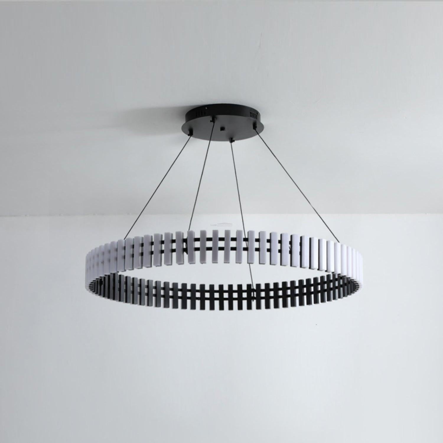 Hanging LED Chandelier ∅ 15.7″ - ring-1-Luxehomezone