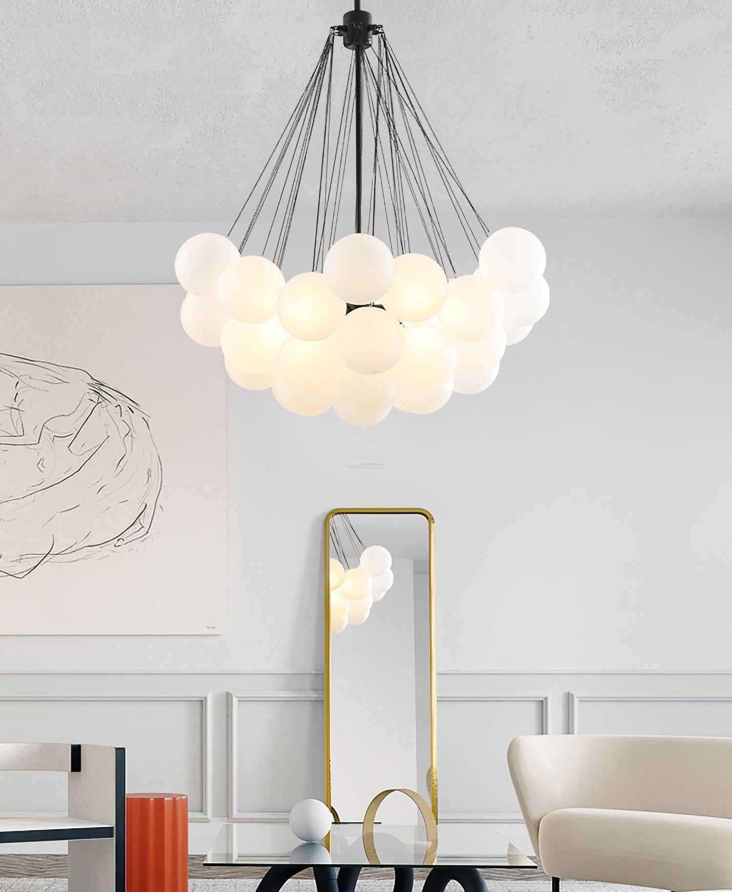 Glass Bubble Chandelier - Bend, chandeliers-1-Luxehomezone