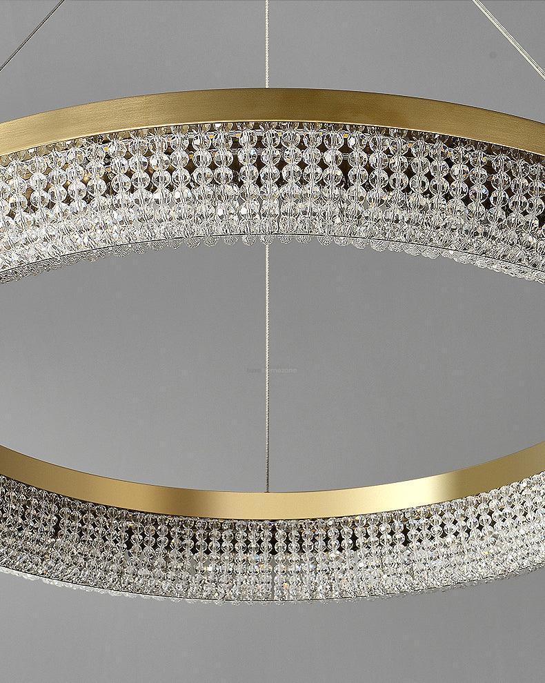 Round Crystal Ring Chandeliers - Luxehomezone
