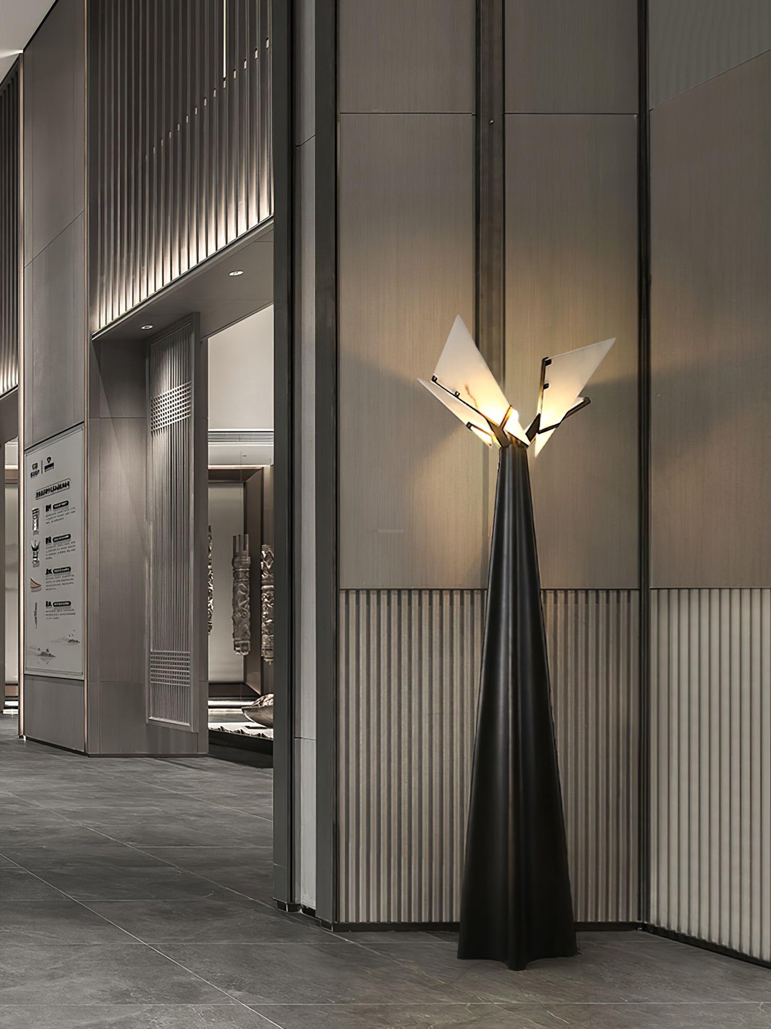 Religieuse Alabaster Floor Lamp - Alabaster-1-Luxehomezone