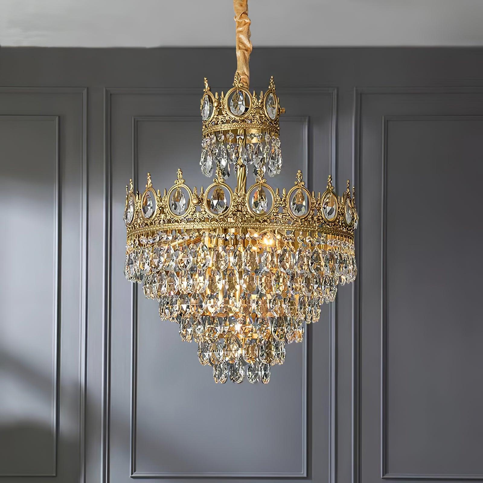 Vintage Crystal Chandelier - Crystals-1-Luxehomezone