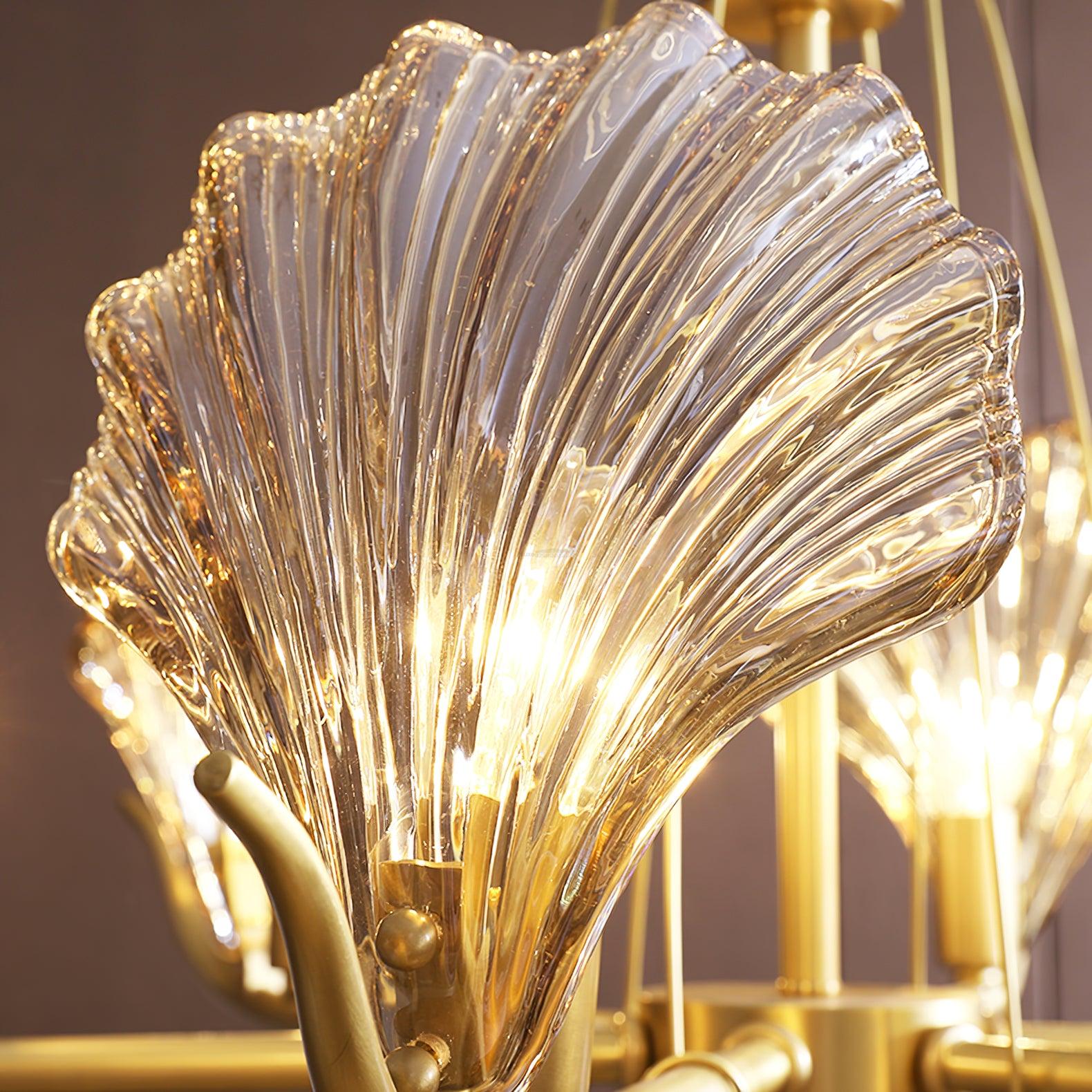 Shell Crystal Chandelier with 3/6/8 heads - Luxehomezone