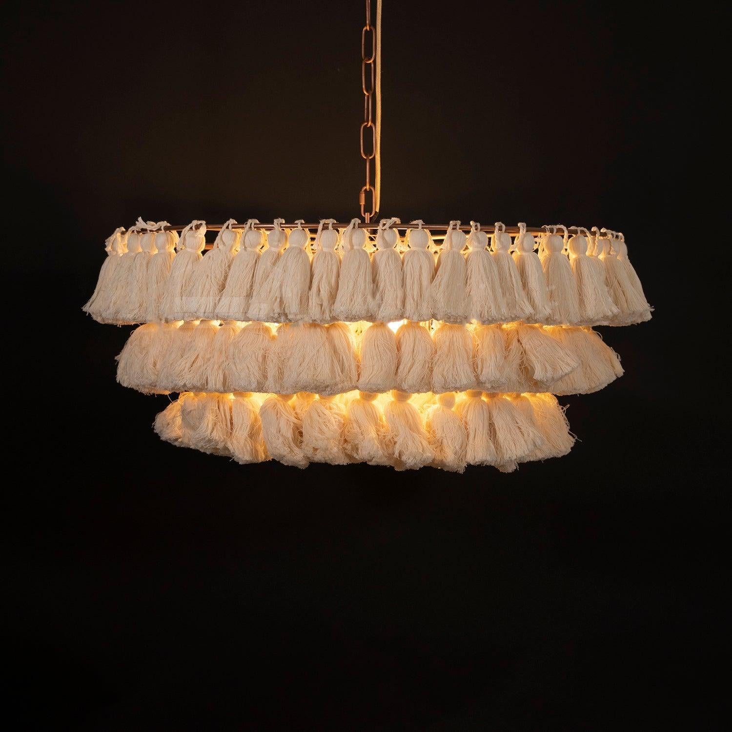 Fela Tassel Chandelier ∅ 11.8″~∅ 25.6″ - Tassel-1-Luxehomezone