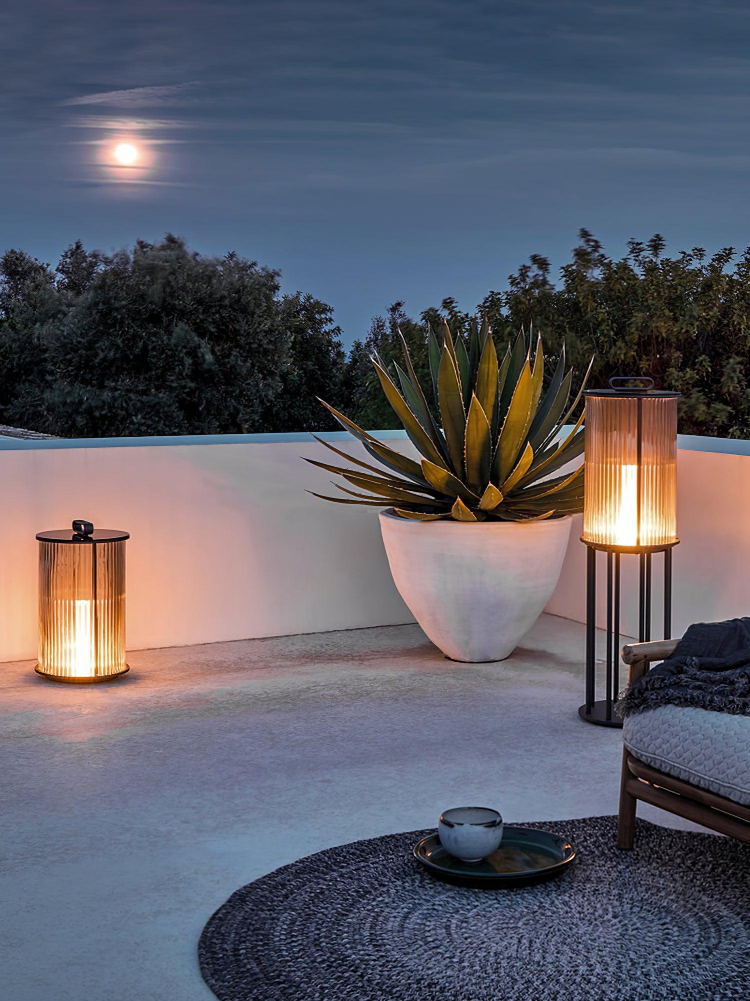 Ambient Line Lantern Garden Floor Lamp - Canister-1-Luxehomezone
