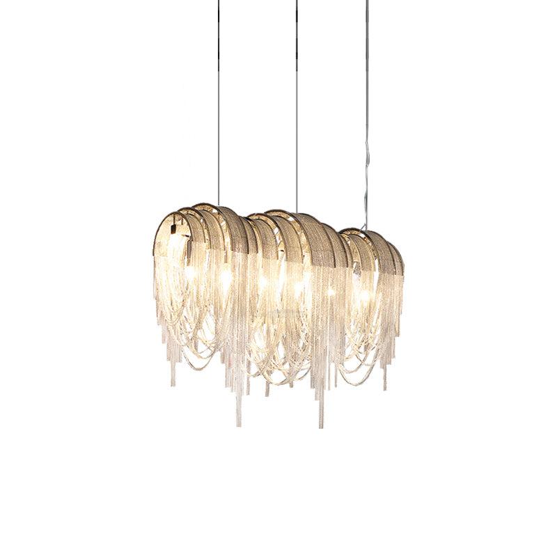 Length Chains Chandelier ∅ 23.6″ - Tassel-1-Luxehomezone