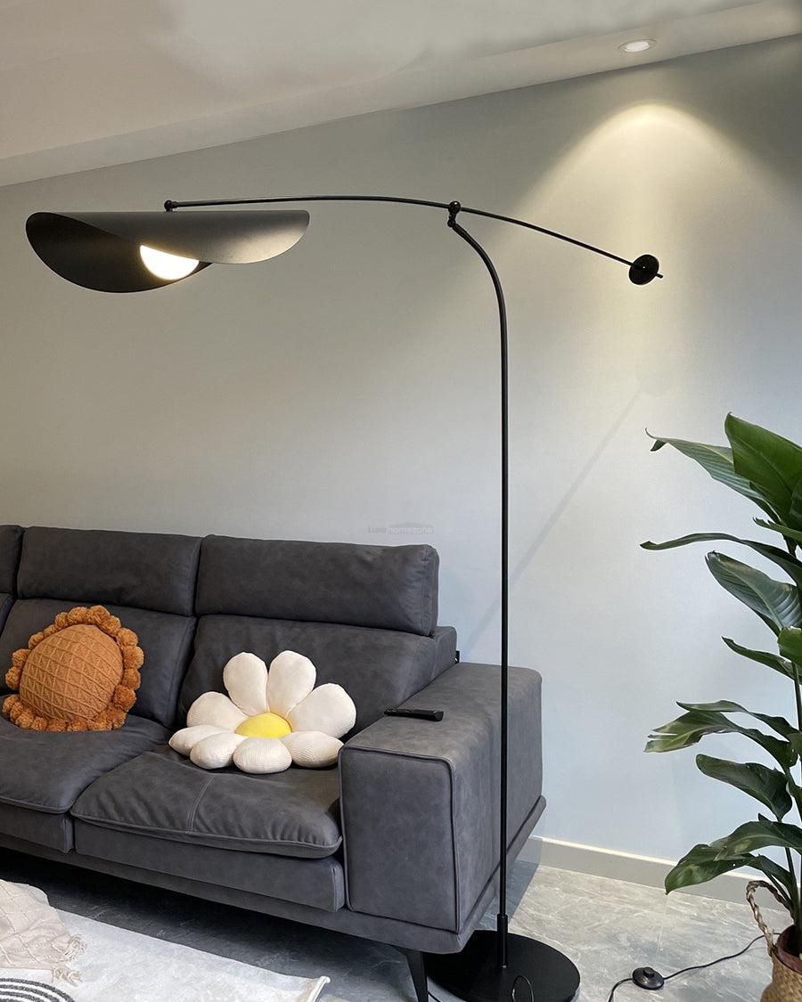 Alonso Floor Lamp  ∅ 6.6″ - Bent-1-Luxehomezone