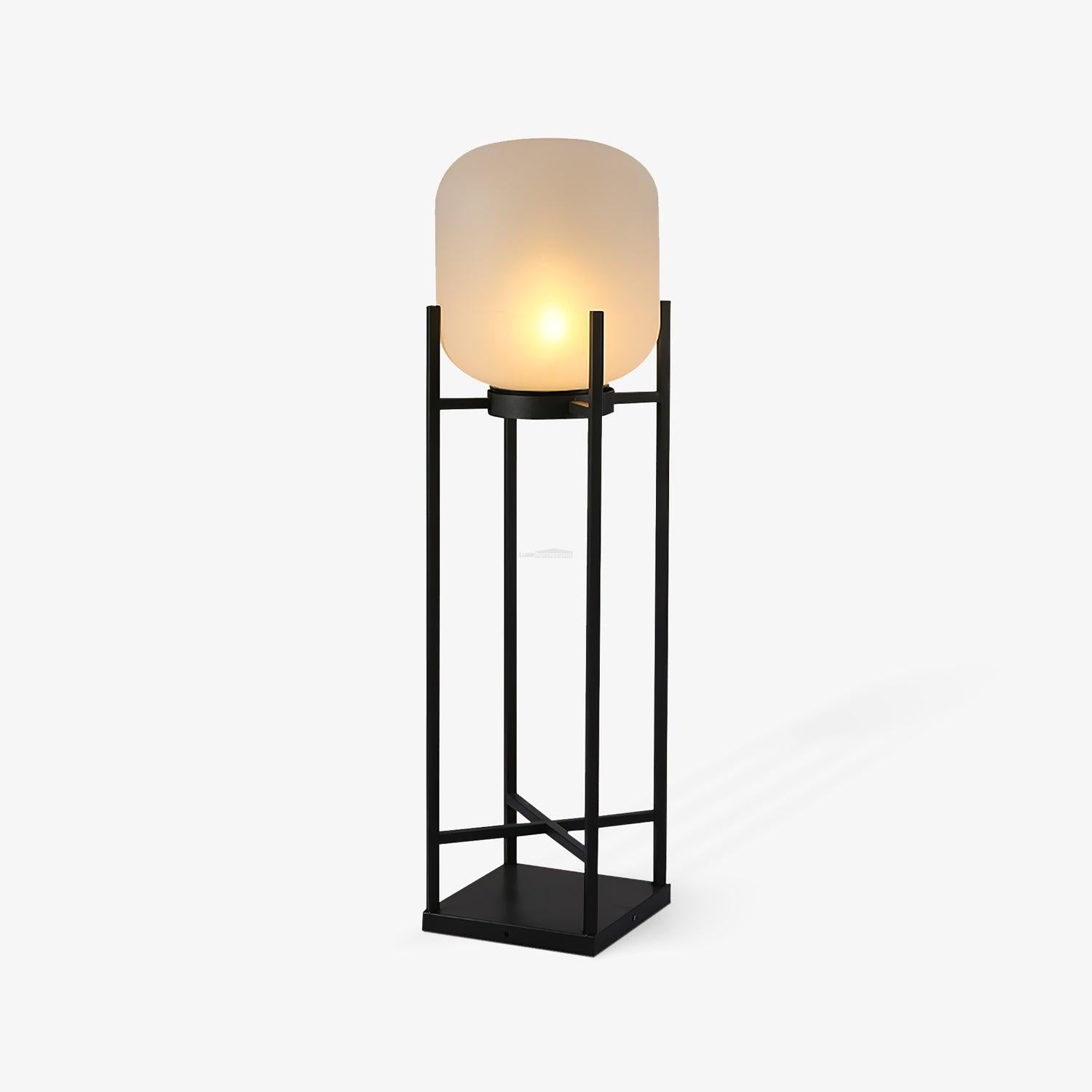 Lantern Solar Floor Lamp for Outdoor - Cube-1-Luxehomezone