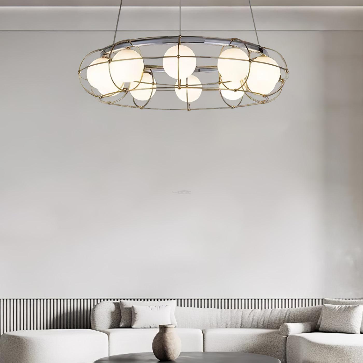 Maytoni Round/Linear Chandelier - Bend-1-Luxehomezone