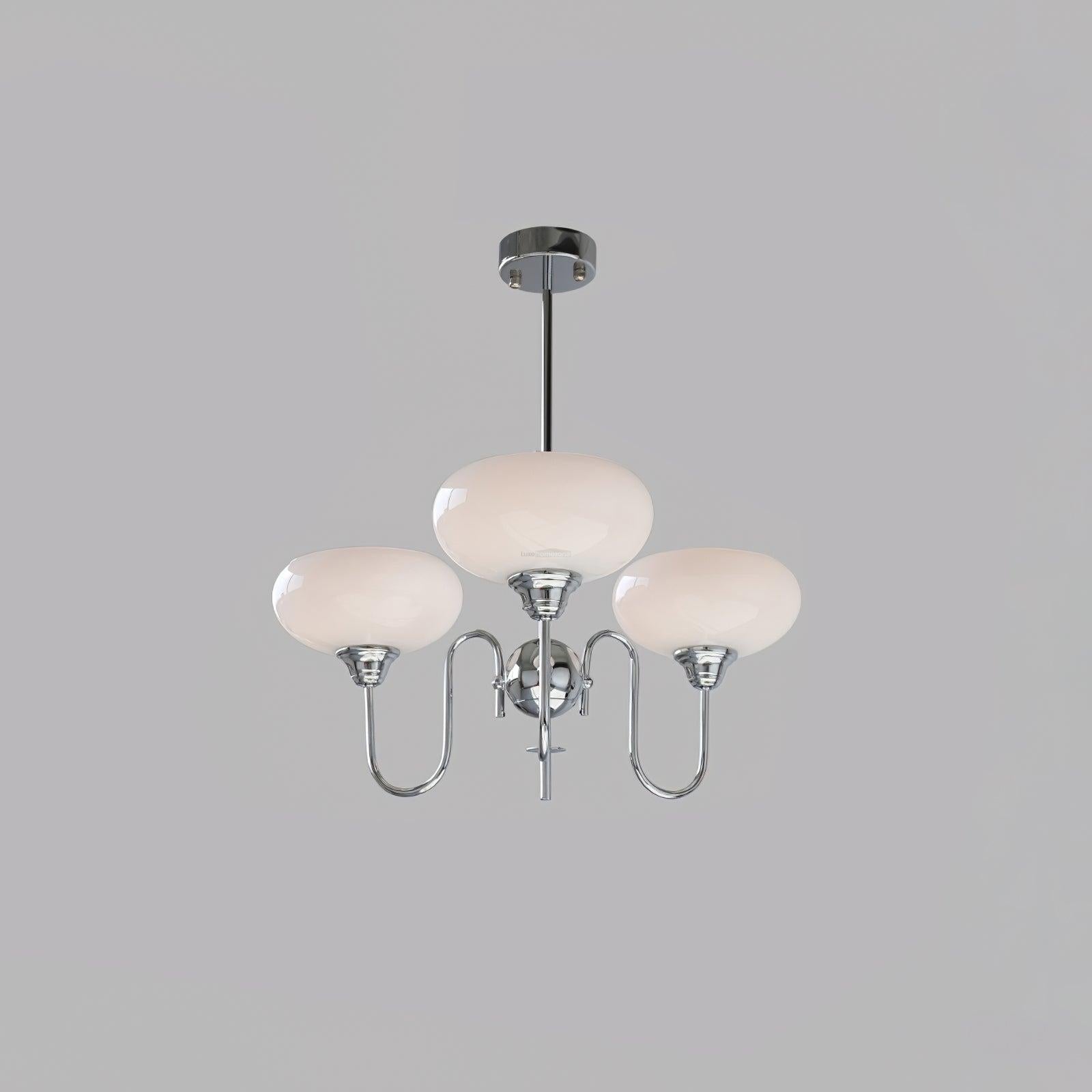 Creamy Persimmon Chandelier - Glass Chandelier, Persimmon-1-Luxehomezone