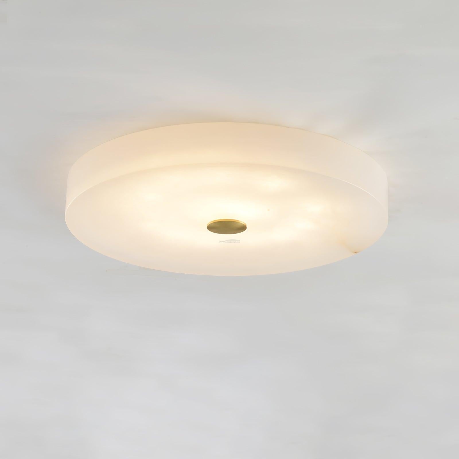 Sophie Alabaster Ceiling Light - Alabaster, Flush Mounts-1-Luxehomezone