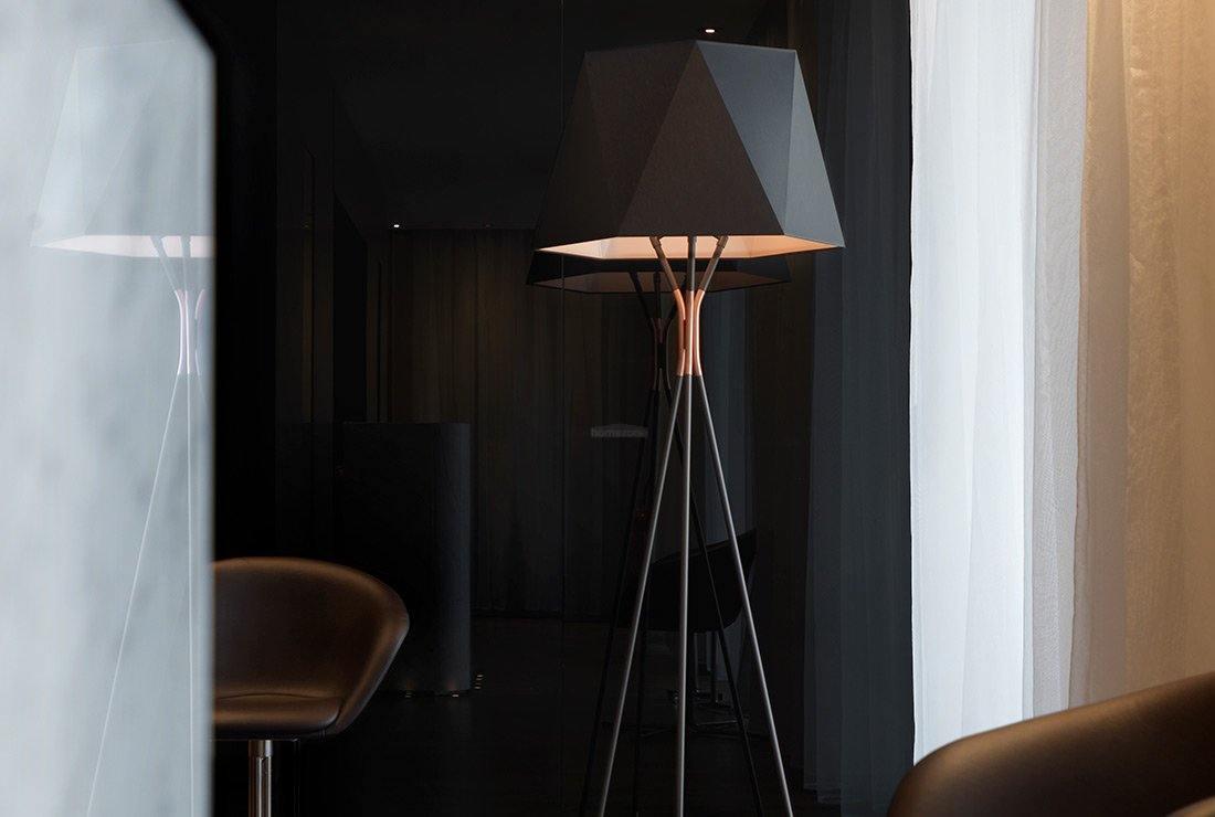 Solitaire Floor Lamp ∅ 21.7″ - Geometry-1-Luxehomezone