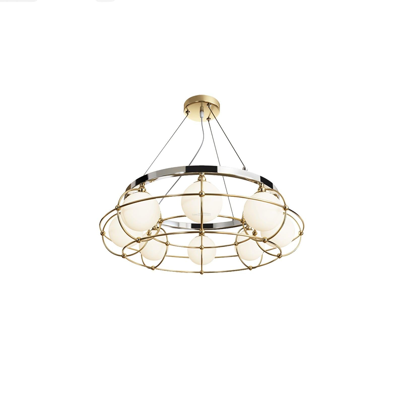 Maytoni Round/Linear Chandelier - Bend-1-Luxehomezone