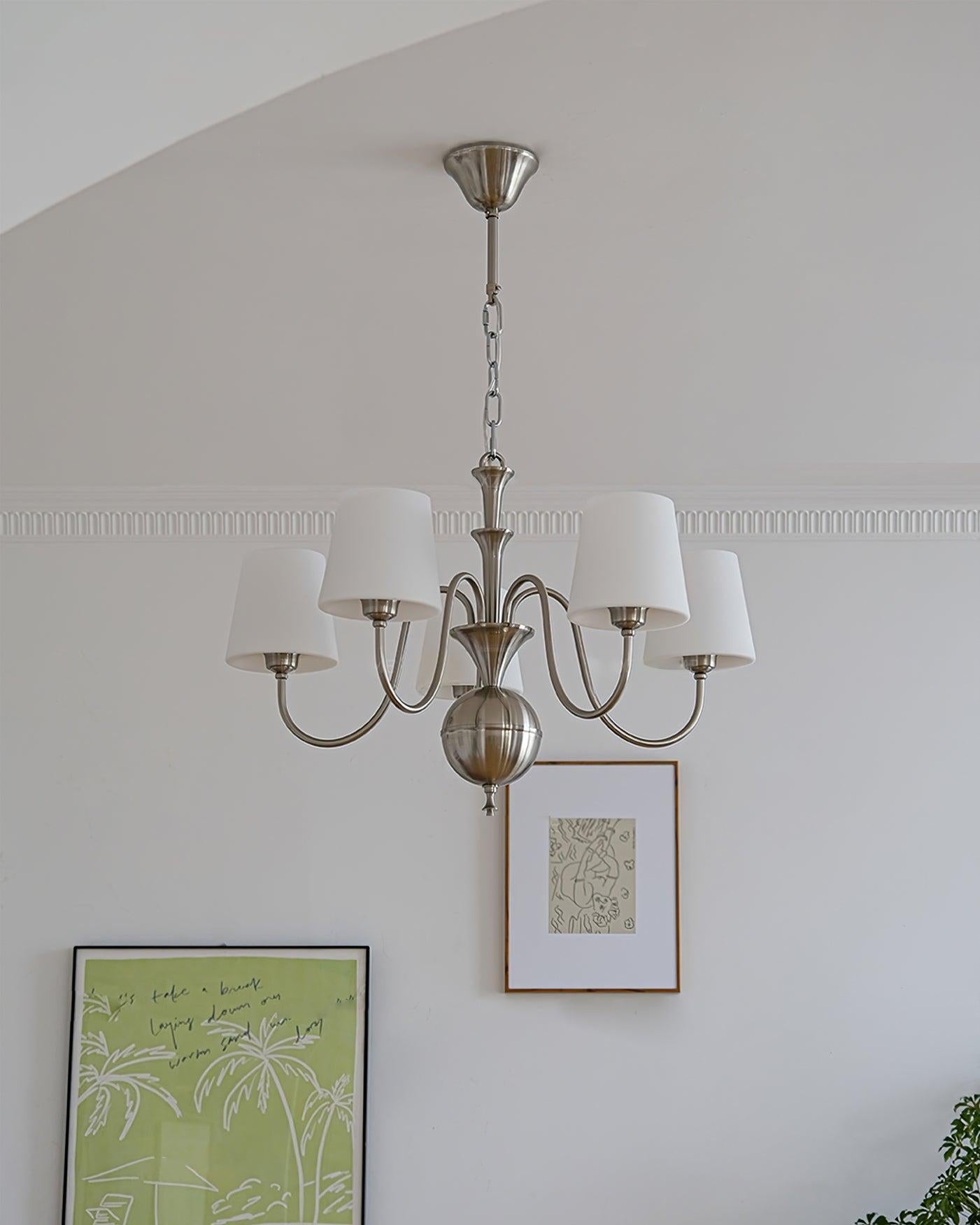 Shabby Chandelier ∅ 23.6″ - Bend, Marshmallow Chandelier-1-Luxehomezone