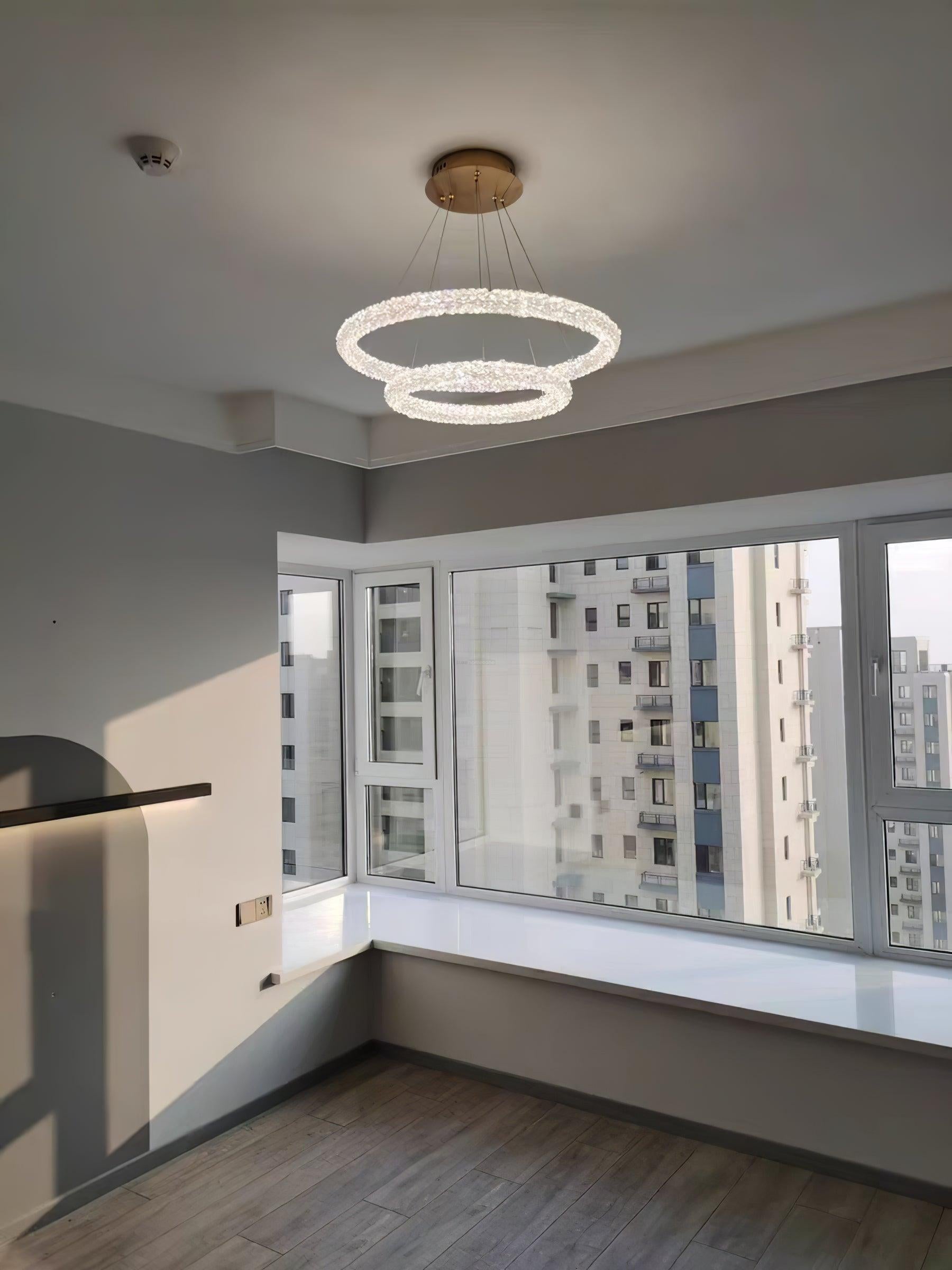 Crystal Ring Chandeliers - Crystals-1-Luxehomezone