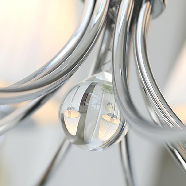 Simplicity Chrome Chandelier Φ 19.7″ - Variety-1-Luxehomezone