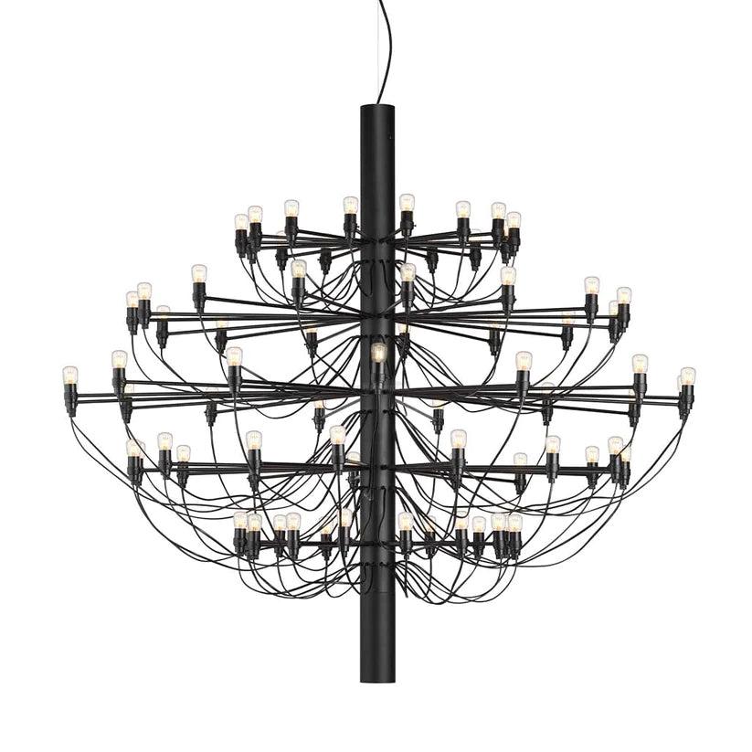 2097 Mid-Century Retro Candle Chandelier with 18/30/50/75 heads - Candle-1-Luxehomezone