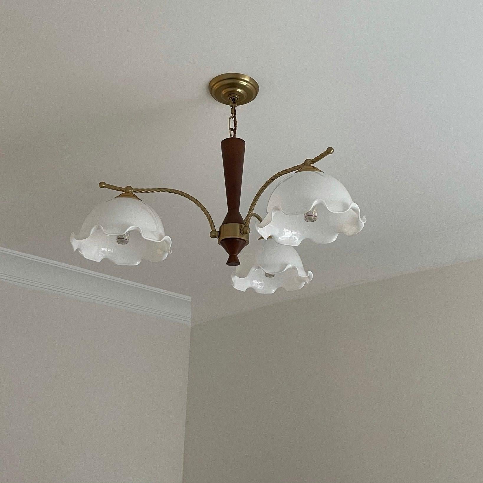 Milky Flower Chandelier ∅ 27.6″ - Zahara-1-Luxehomezone