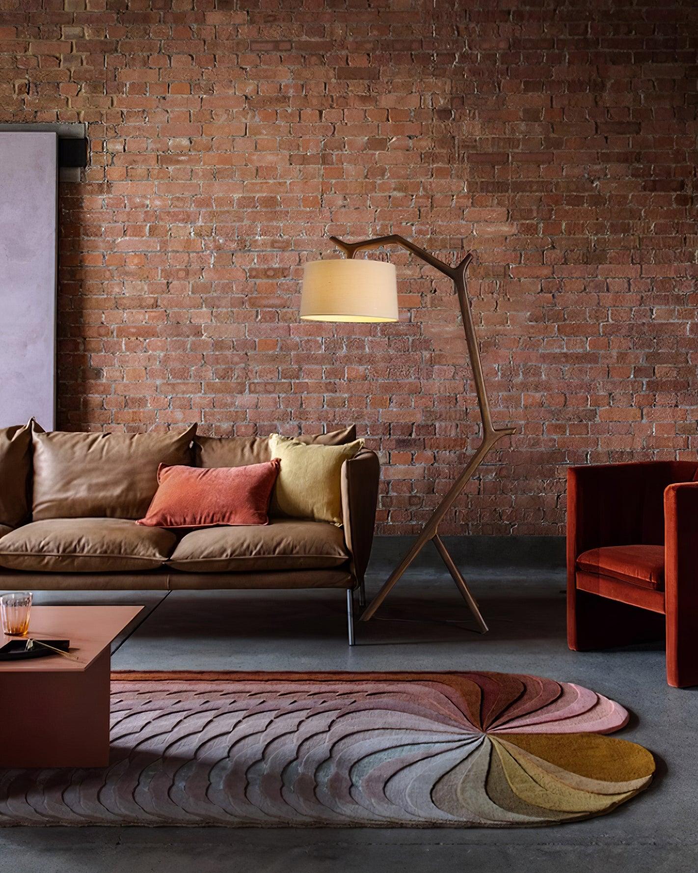 Umahi Floor Lamp  L 39.7″ - Fabric-1-Luxehomezone