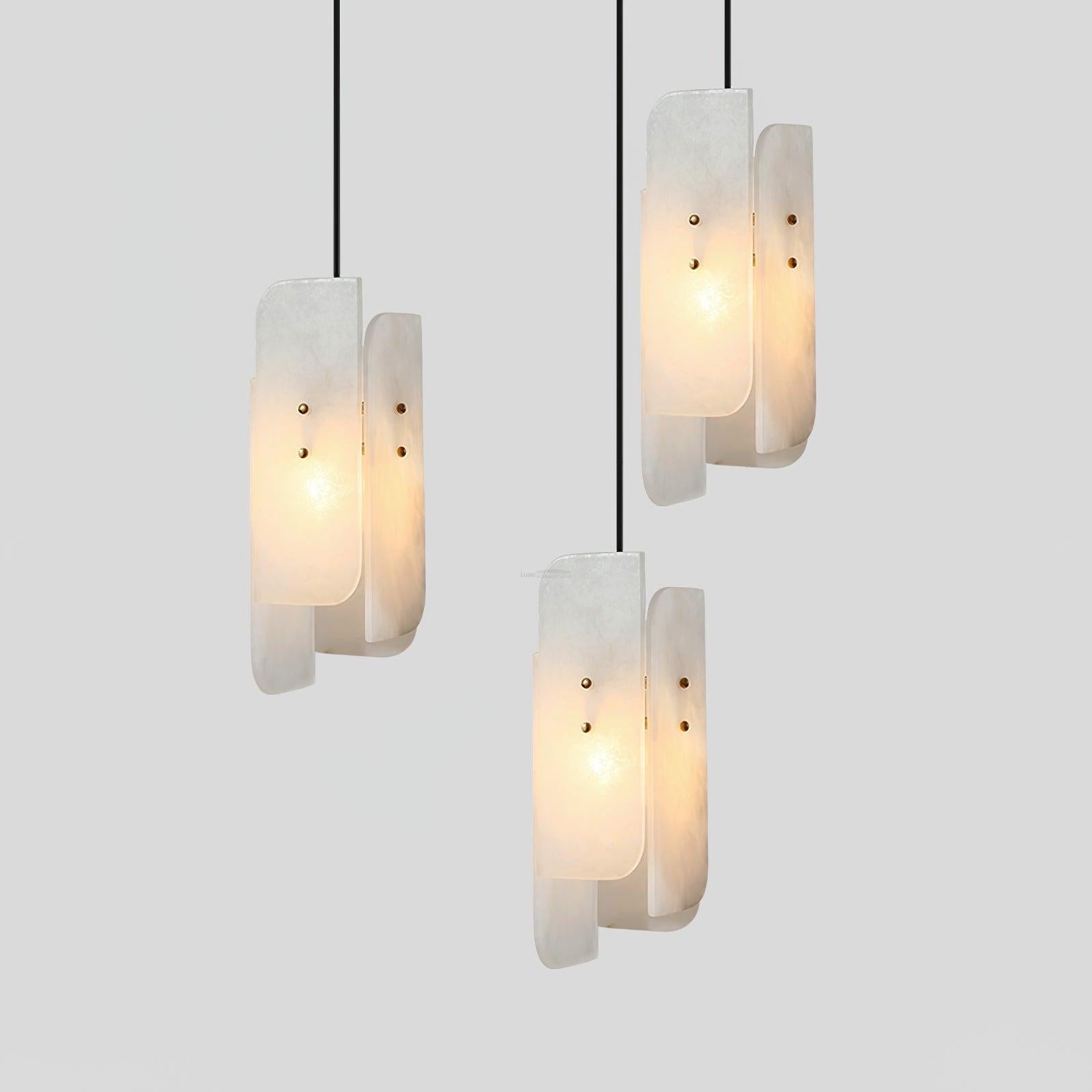 Megalith Alabaster Mini  Pendant Light - Alabaster, Alabaster Pendant-1-Luxehomezone