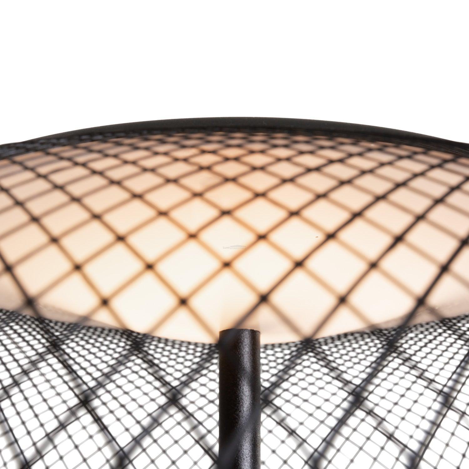 Metallic Meshwork Floor Lamp  ∅ 19.7″ - Metallic Meshwork-1-Luxehomezone