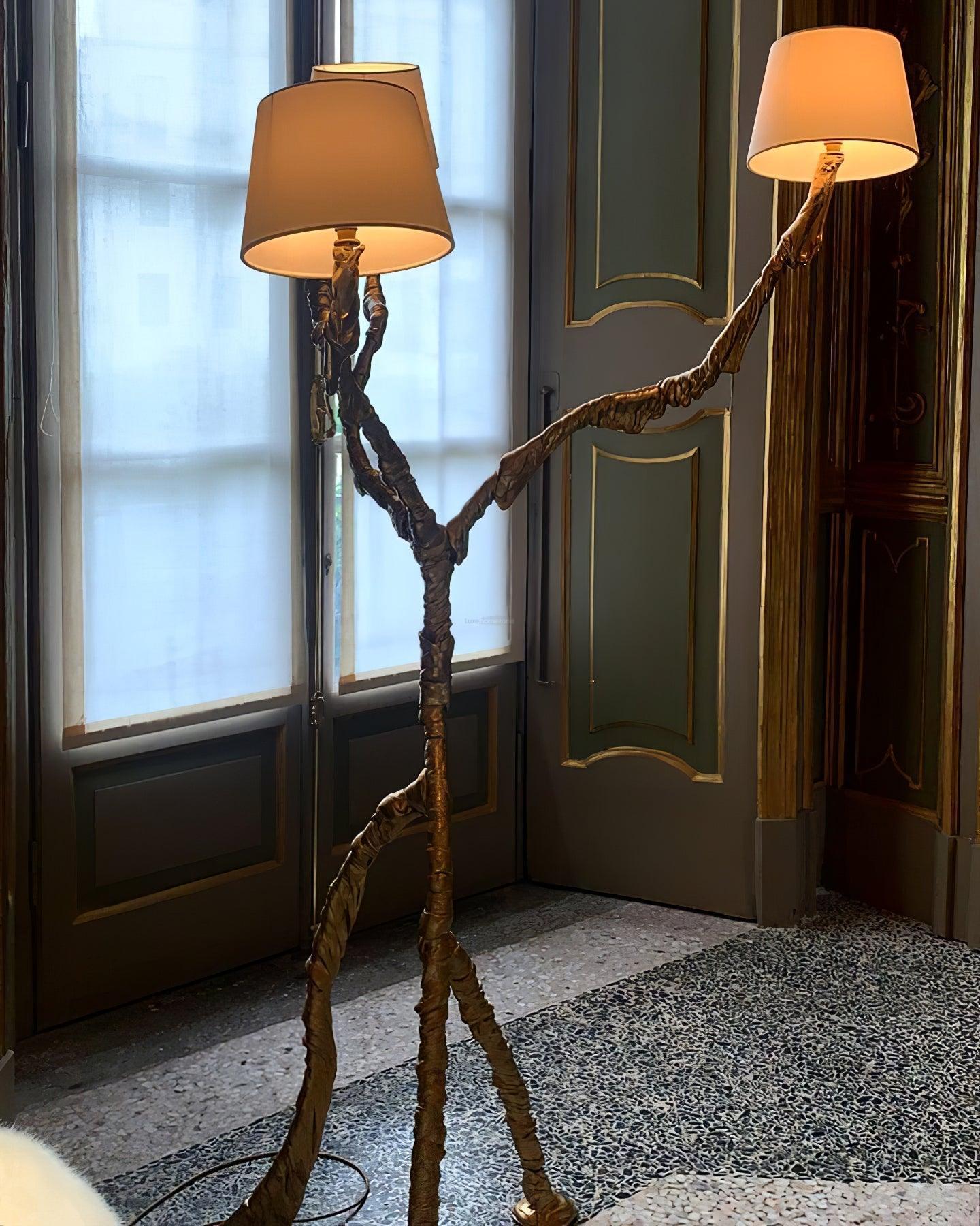 Ines Floor Lamp ∅ 31.5″ - Drapery-1-Luxehomezone